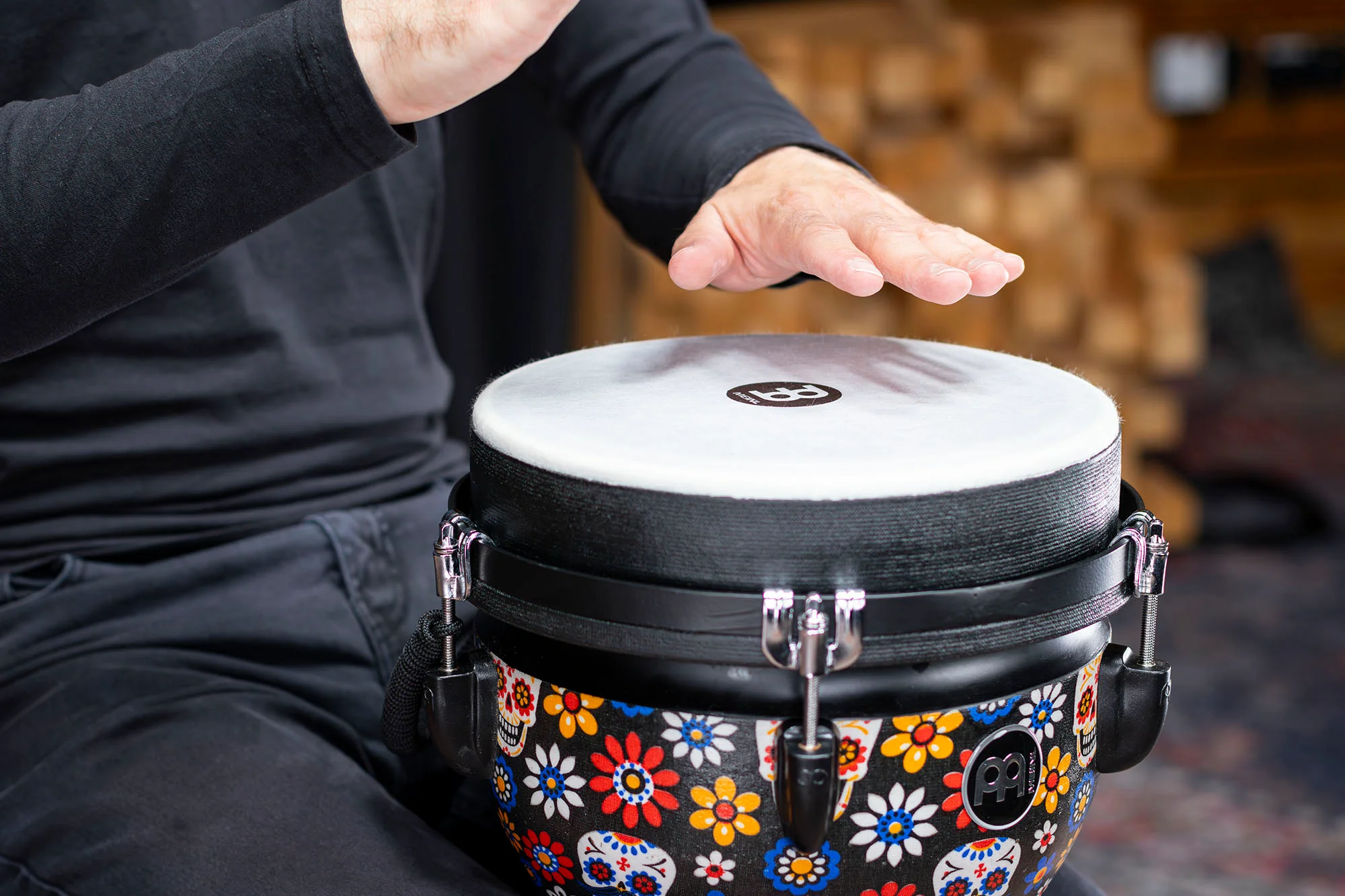 Meinl Djembe Jumbo 10" Day Dead JD10DA - Image 8