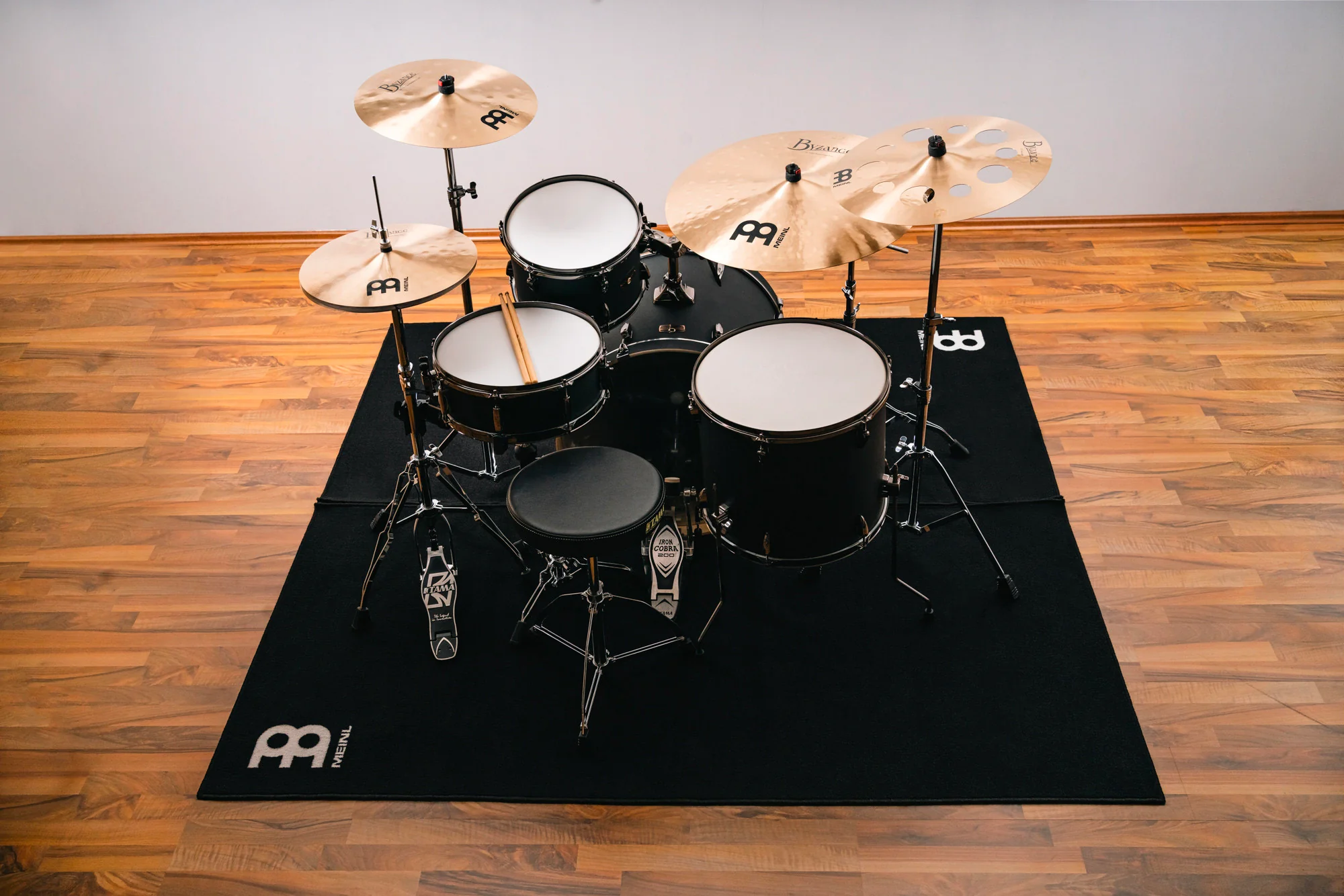 Meinl Drum Mat Black/White Large MDRL - Image 5
