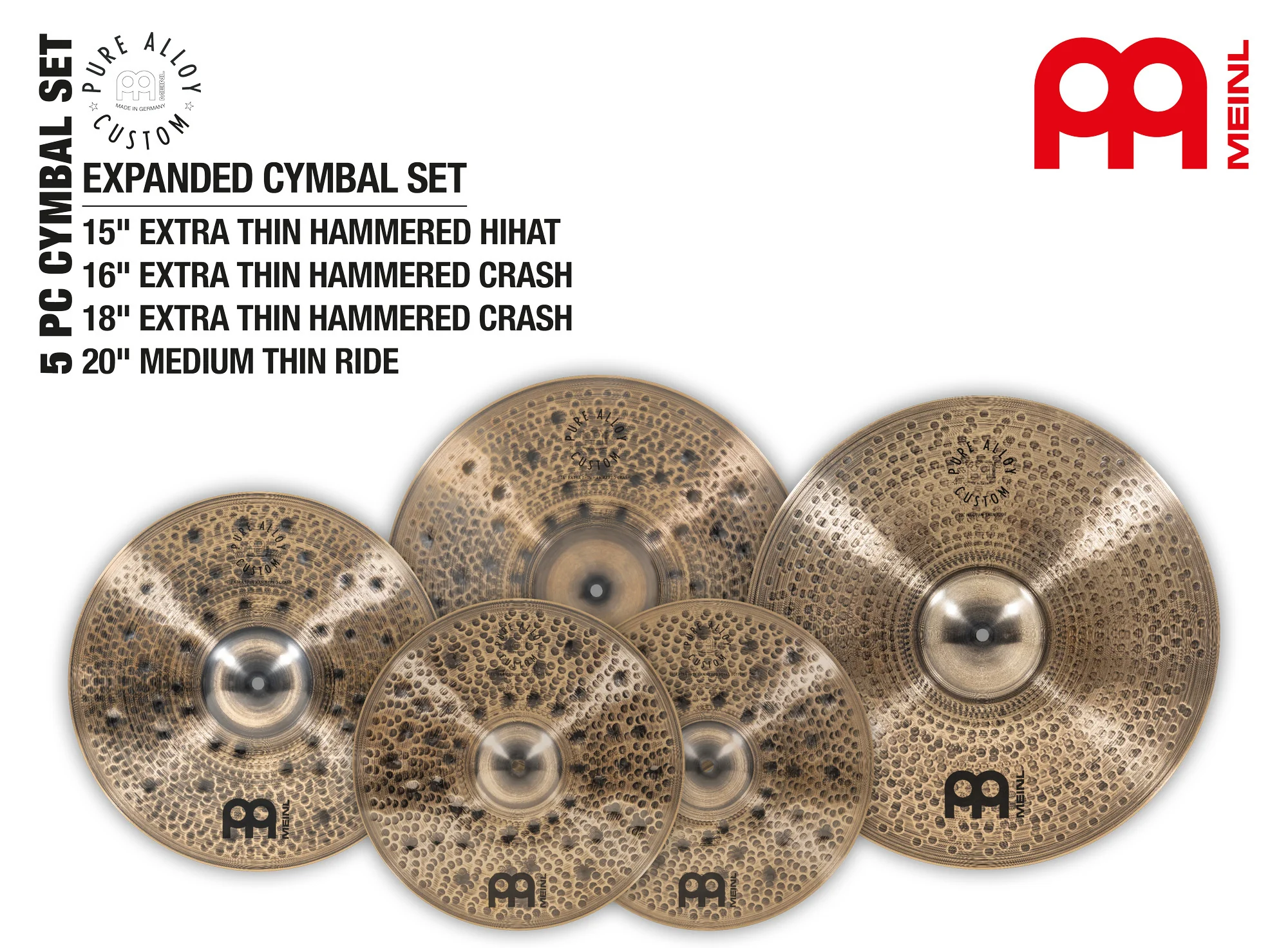 Meinl Pack Pure Alloy Custom Expanded PAC-CS2 - Image 4