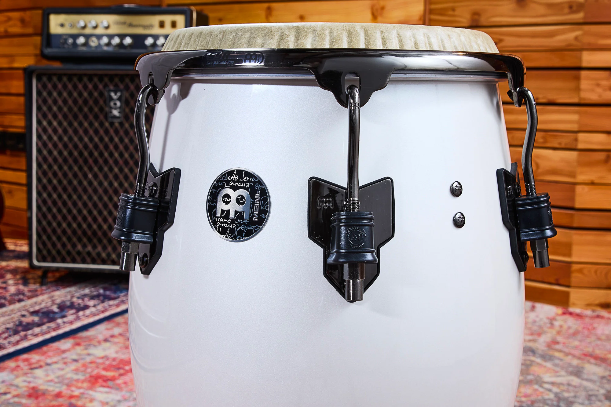 Meinl Tumba R. Serrano 12"1/2 Pearl White RS1212PW - Image 7