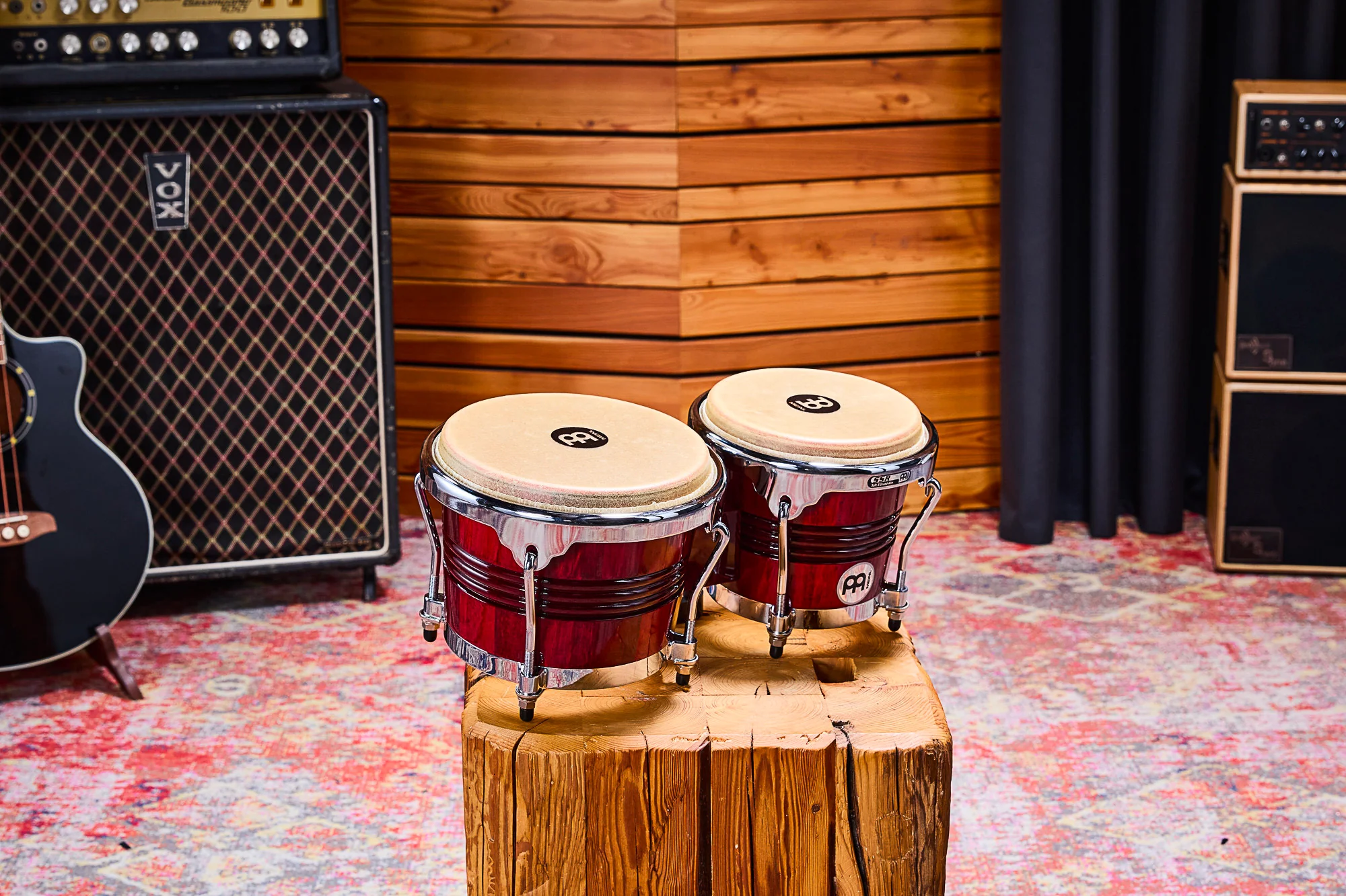 Meinl Bongos 6.75/8" Bordeaux Chrome WB200WRP-CH - Image 7