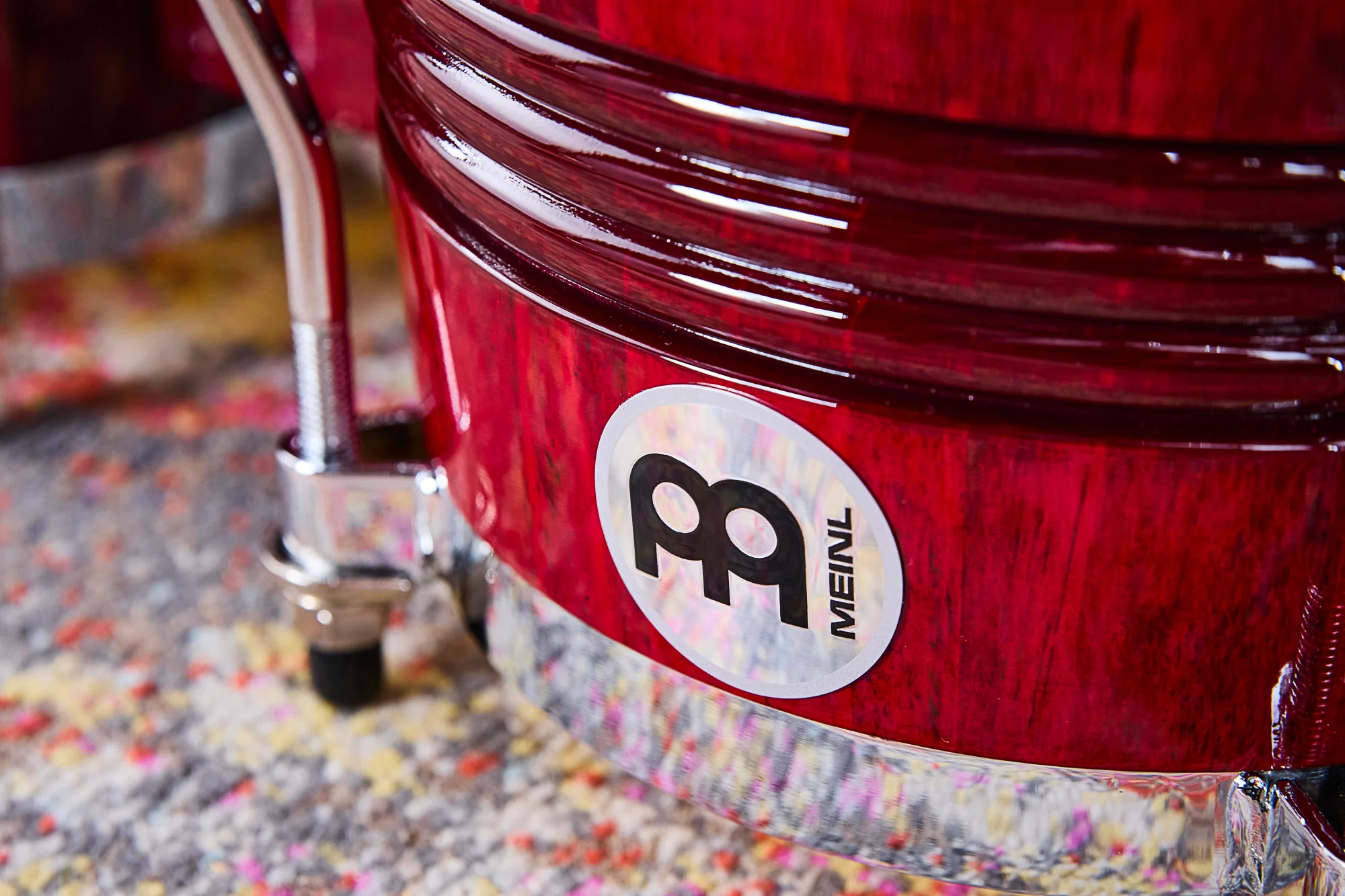 Meinl Bongos 6.75/8" Bordeaux Chrome WB200WRP-CH - Image 9
