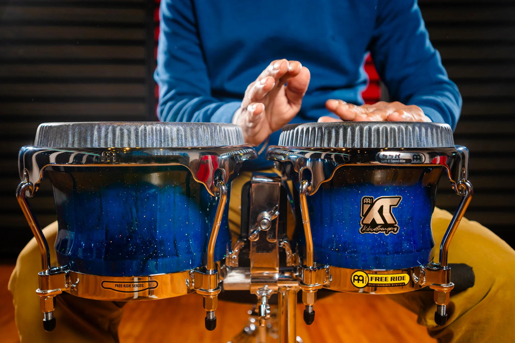 Meinl Bongos Artist Kachiro Blue WKT400BW - Image 6