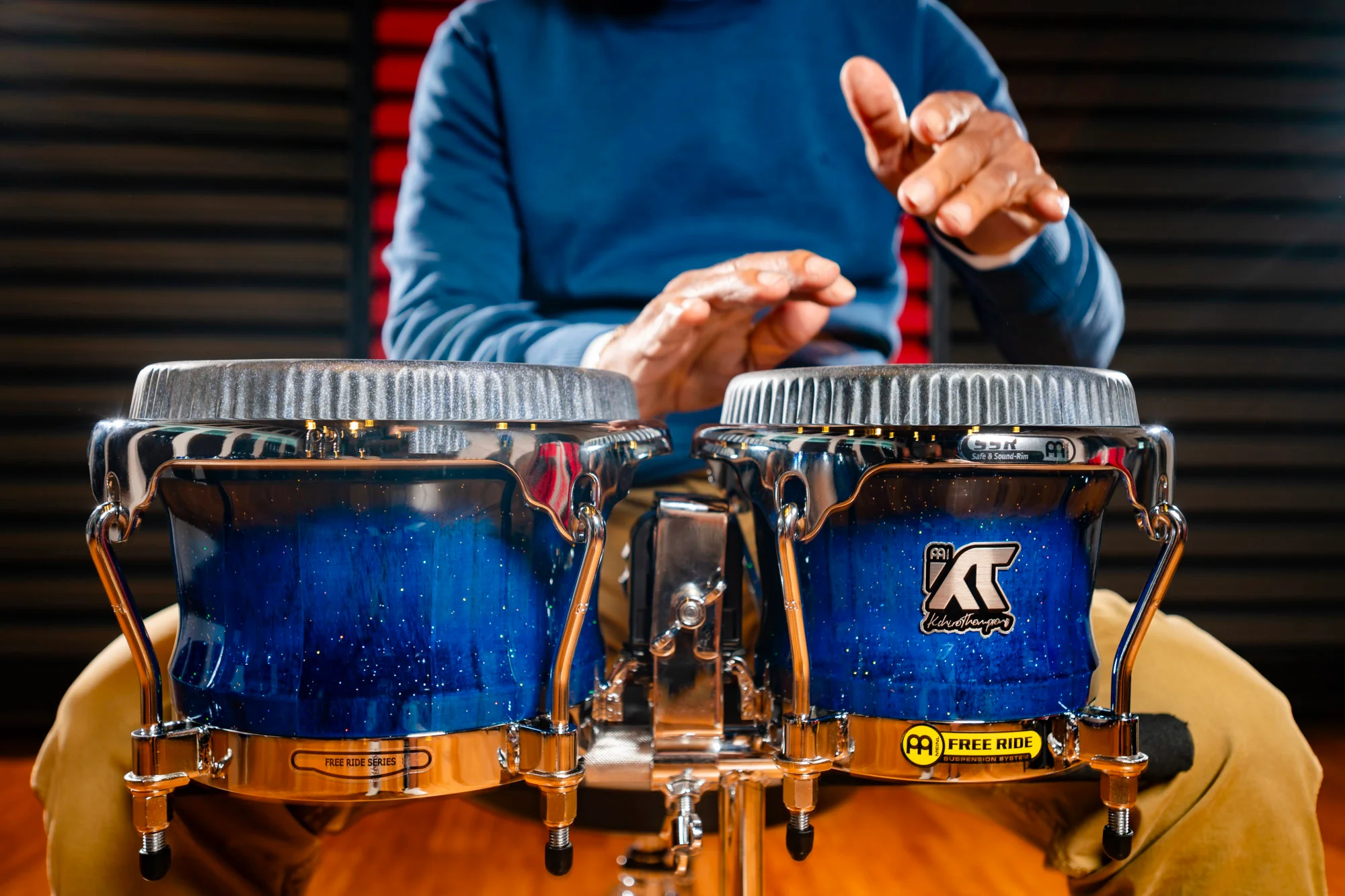 Meinl Bongos Artist Kachiro Blue WKT400BW - Image 7