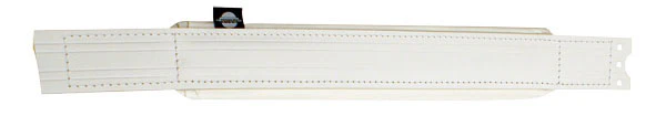 Musico 5367WH left-hand leather strap, white