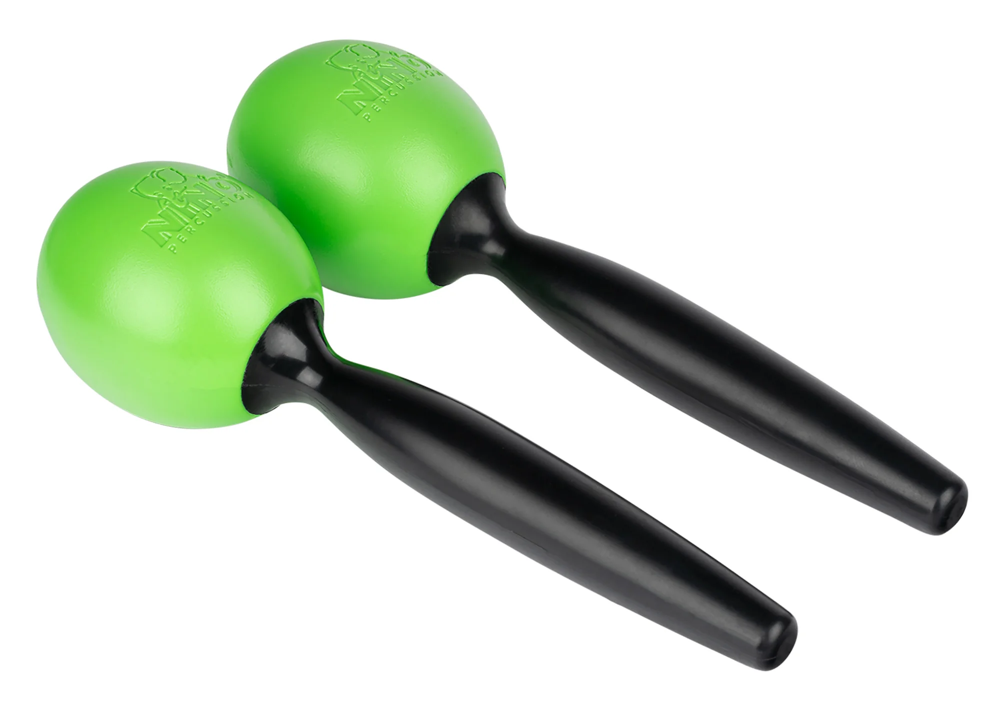 Nino 575GG Round Plastic Maracas, Medium, Green