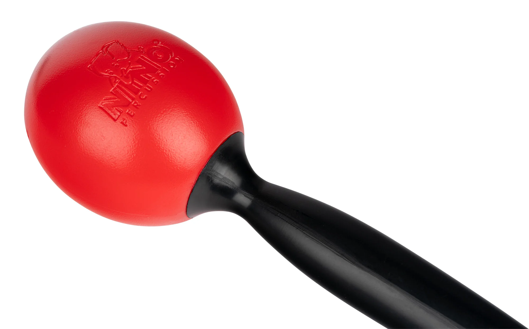 Nino 575R Round Plastic Maracas, Medium, Red - Image 3