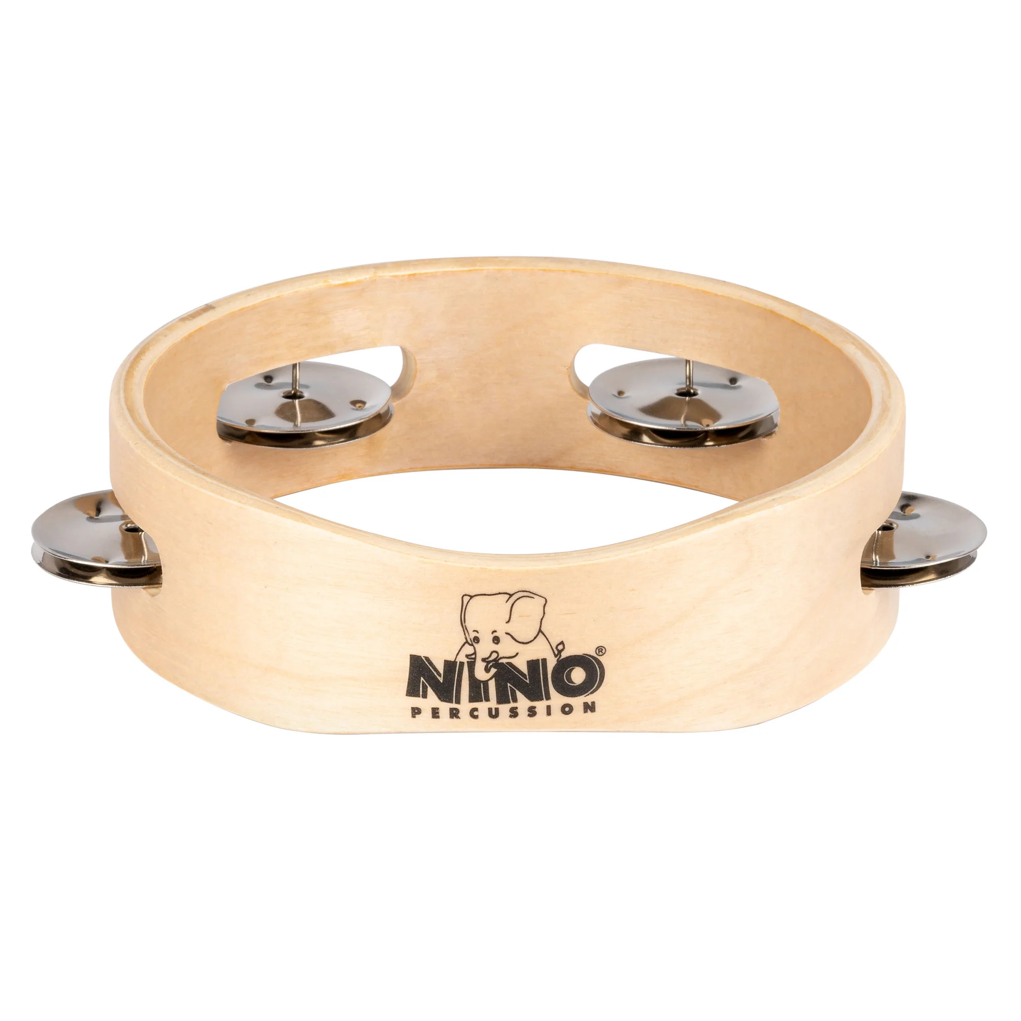 Nino 941 Wooden Tambourine 6"/1 Row - Image 3