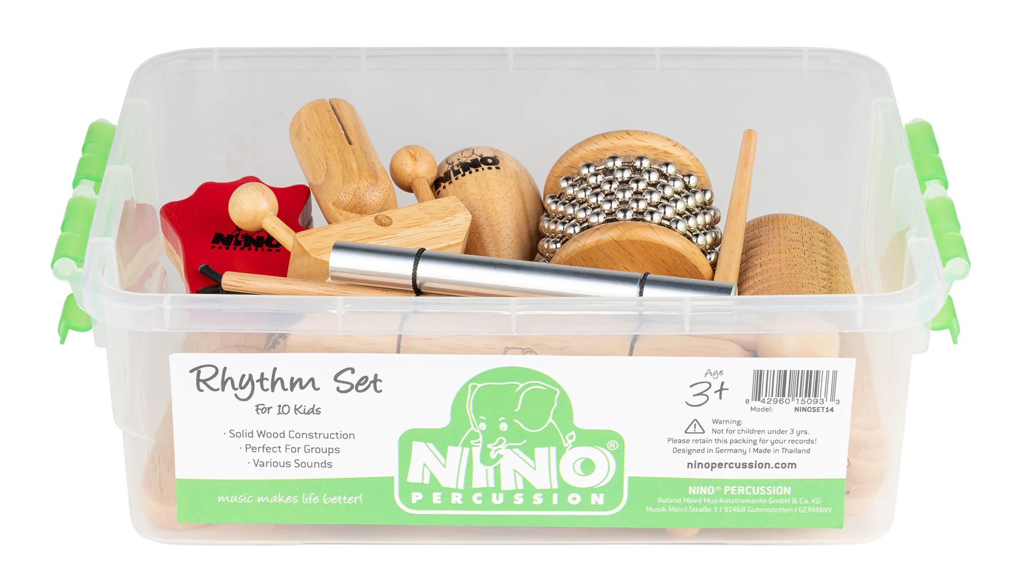 Nino SET14 Lot 10 Percussion Instruments with Case - Image 2