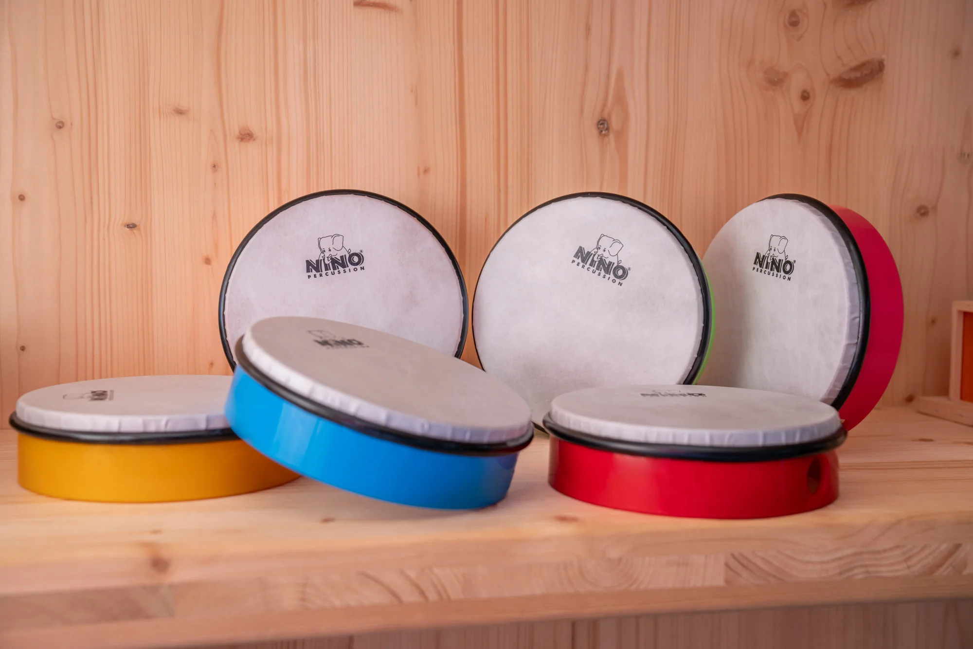 Nino SET45 Set of 6 Tambourines 8" with Case - Image 3