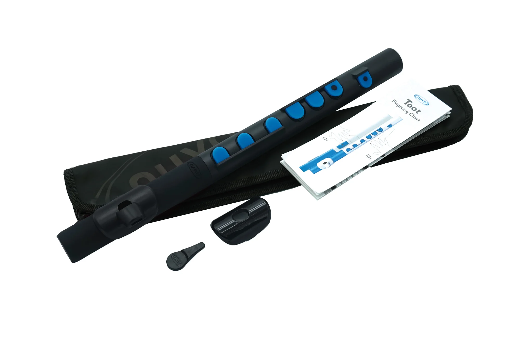 Nuvo Toot N430T Flute, Black/Blue - Image 2