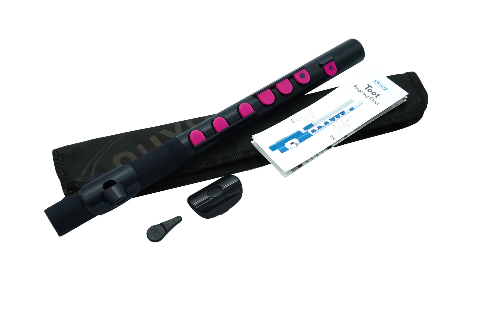 Nuvo Toot N430T Flute, Black/Pink - Image 2