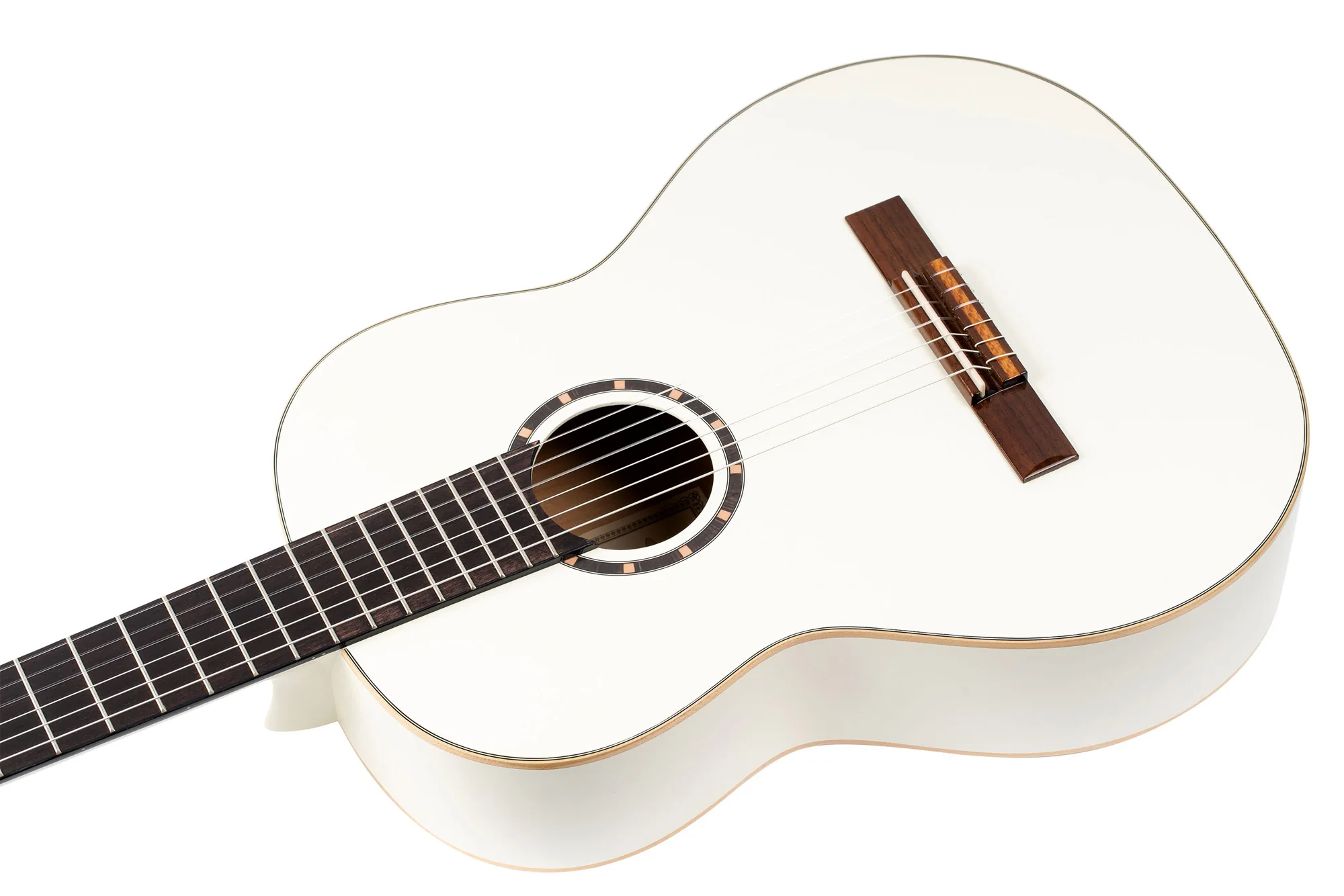 Ortega R121 4/4 White Classical Guitar - Image 9