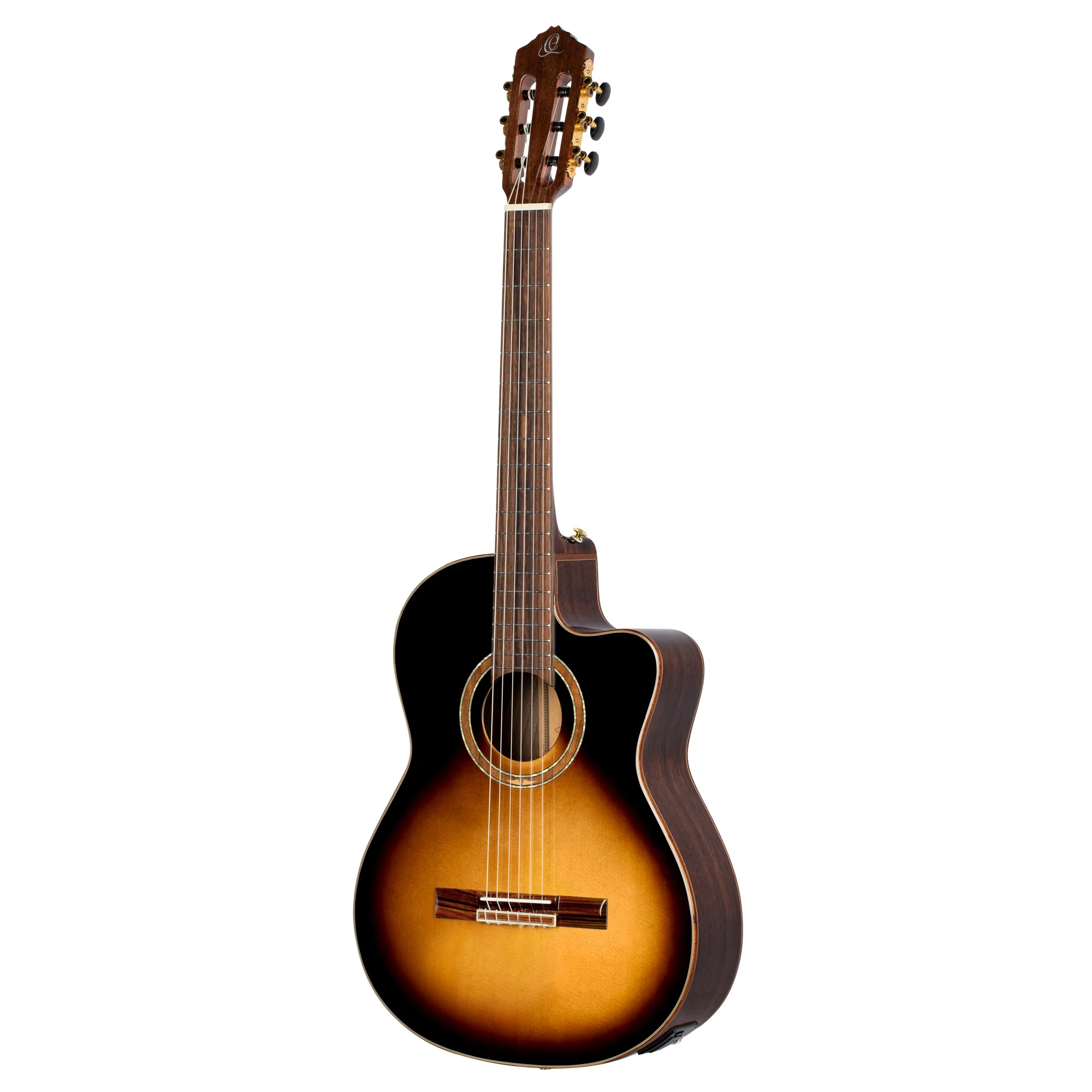 Ortega RCE158 Classical Guitar, Slim Neck, Sunburst - Image 3