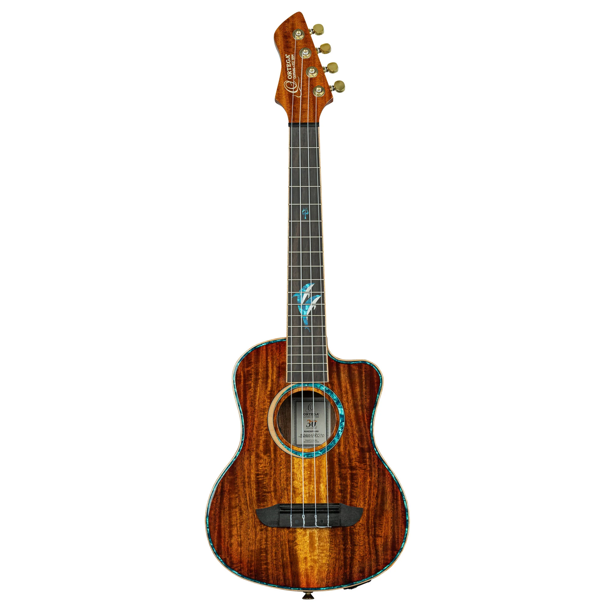 Ortega 30th Anniversary Dolphin Electro Tenor Ukulele - Image 3