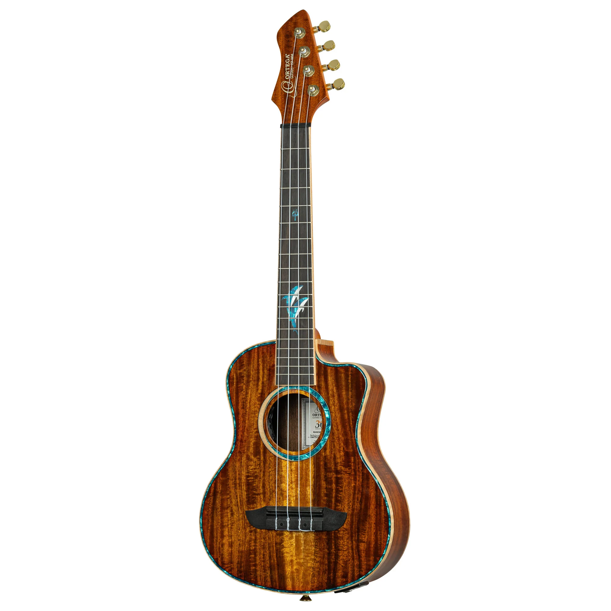 Ortega 30th Anniversary Dolphin Electro Tenor Ukulele - Image 4