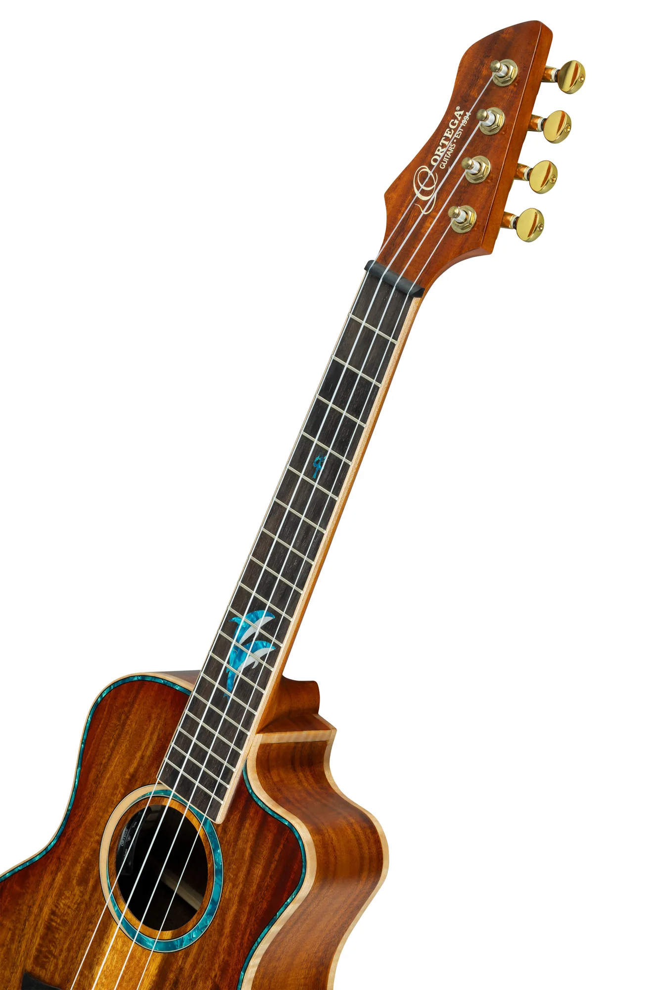 Ortega 30th Anniversary Dolphin Electro Tenor Ukulele - Image 8