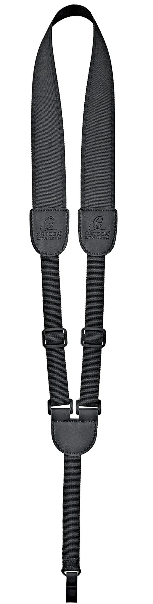Ortega Ukulele Strap Rosette Black
