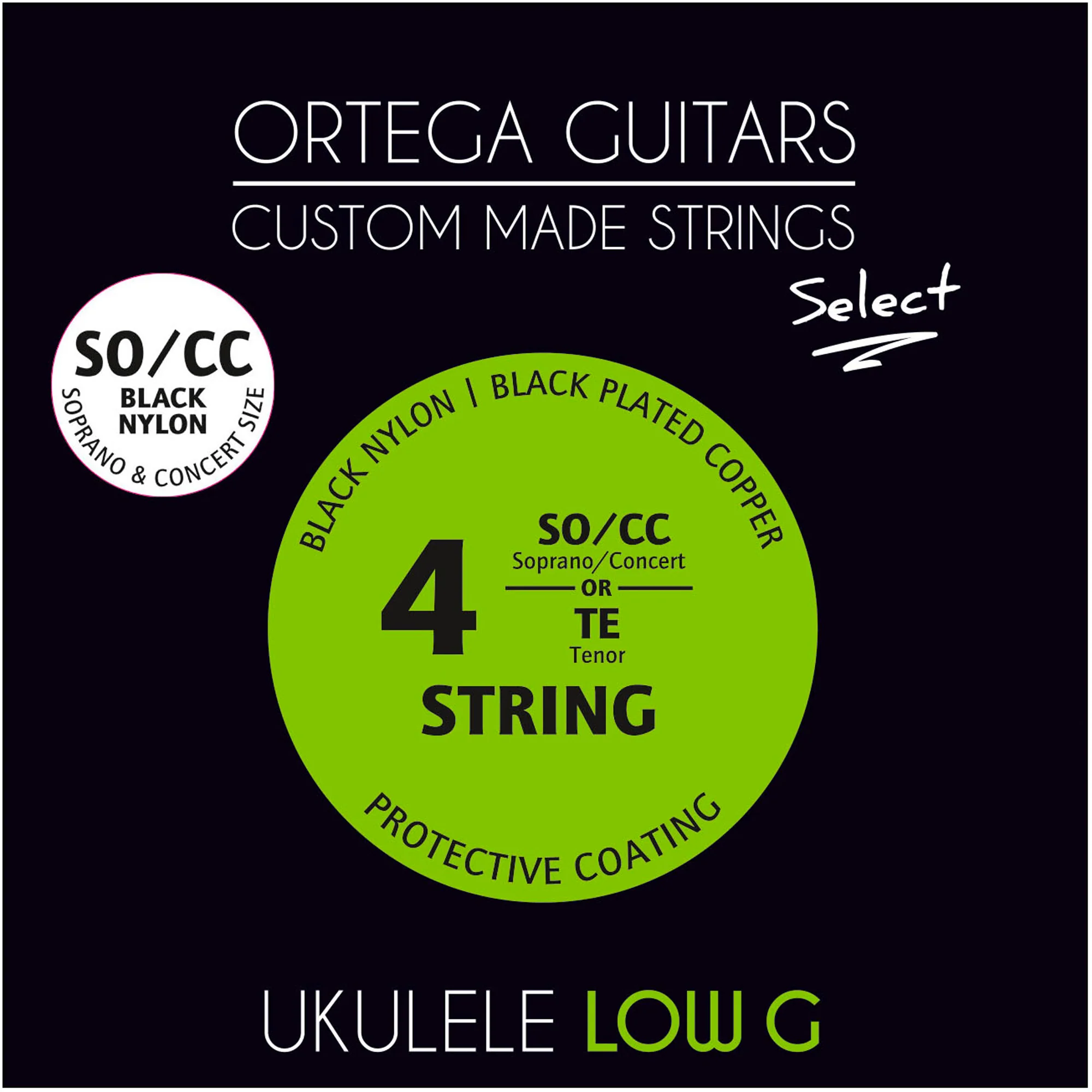 Ortega Concert Soprano Ukulele String Set