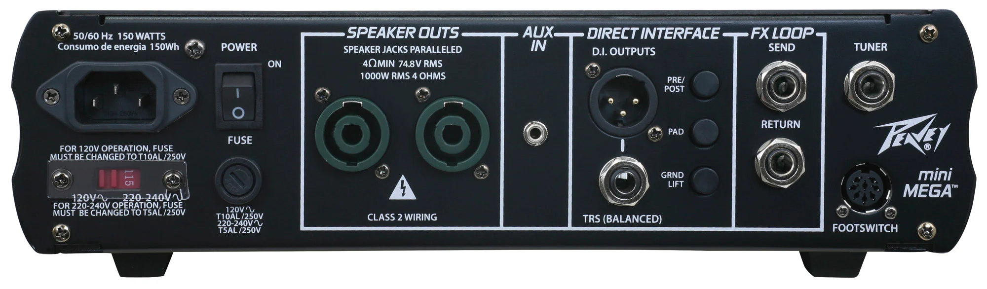 Peavey MINIMEGA1000 Amplifier Head - Image 5