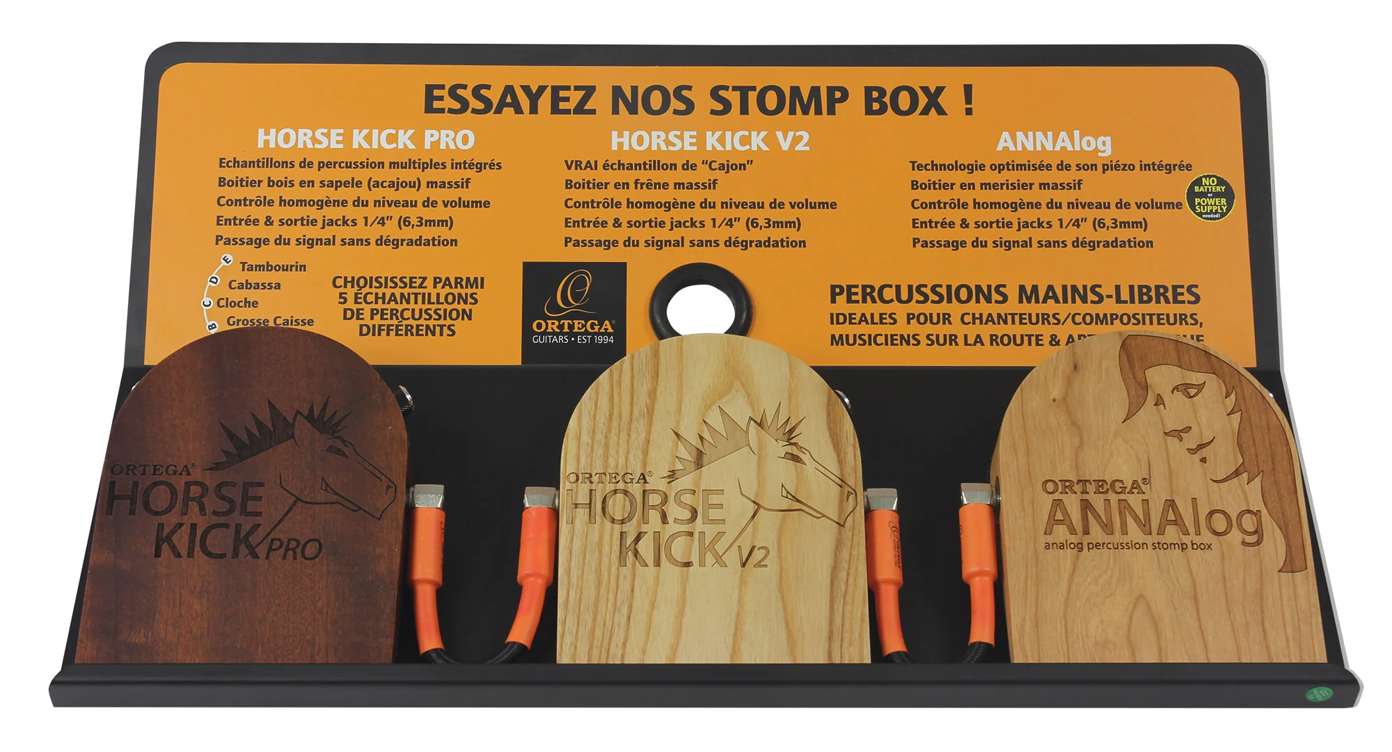 Ortega Stompbox Display