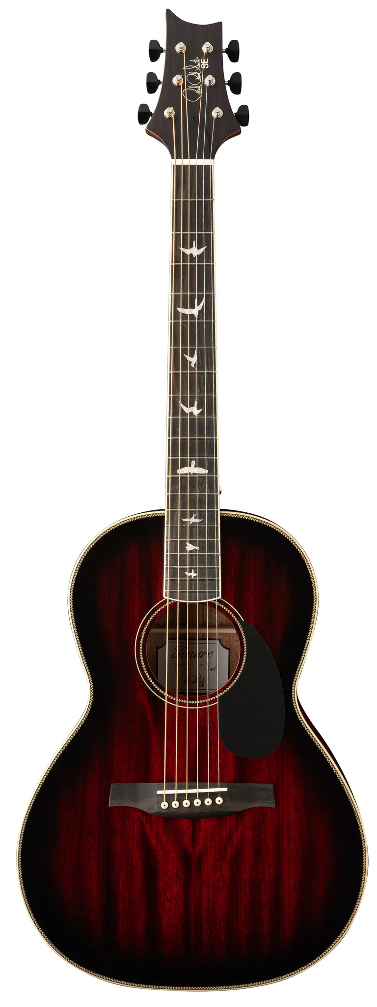 PRS GUITARS SE PARLOR 20 PIEZO FG FIRE RED BURST