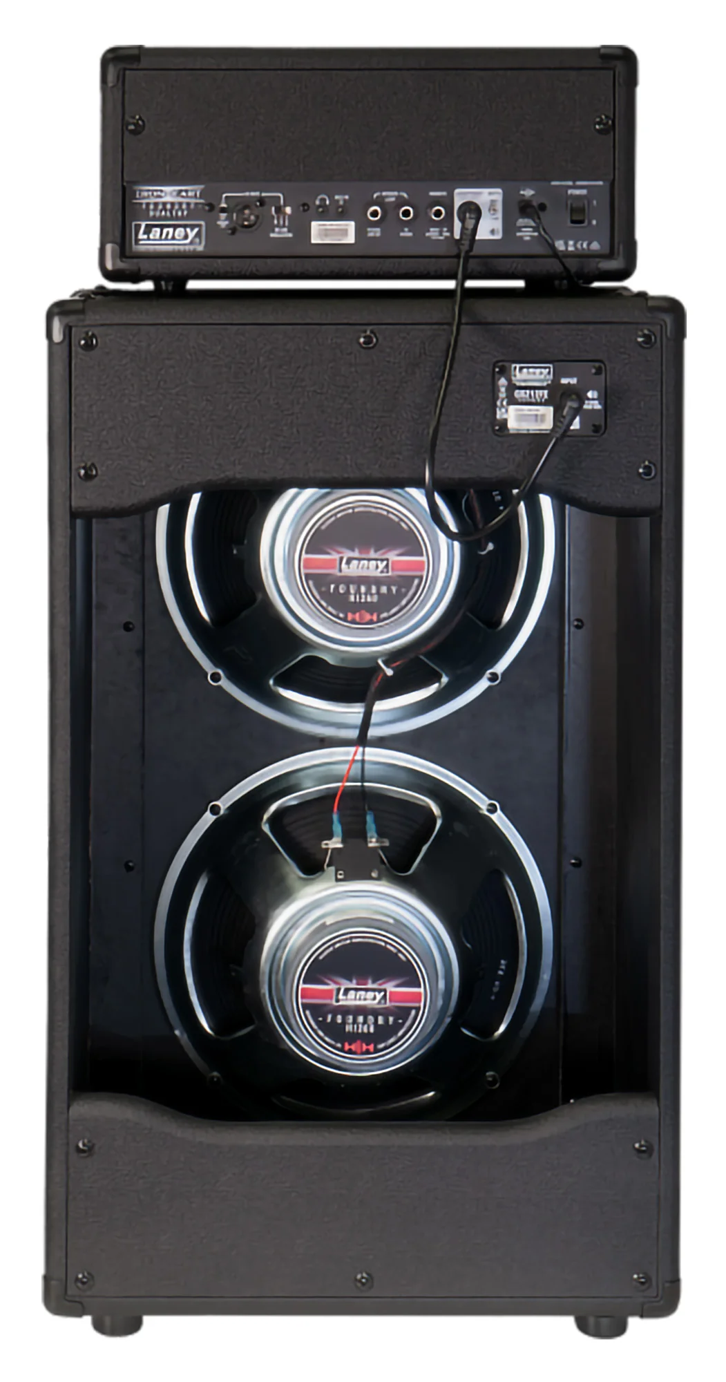 Laney IRF-DUALR-212 Rig: IRF-Dualtop and 2X12" Speaker Cabinet - Image 2