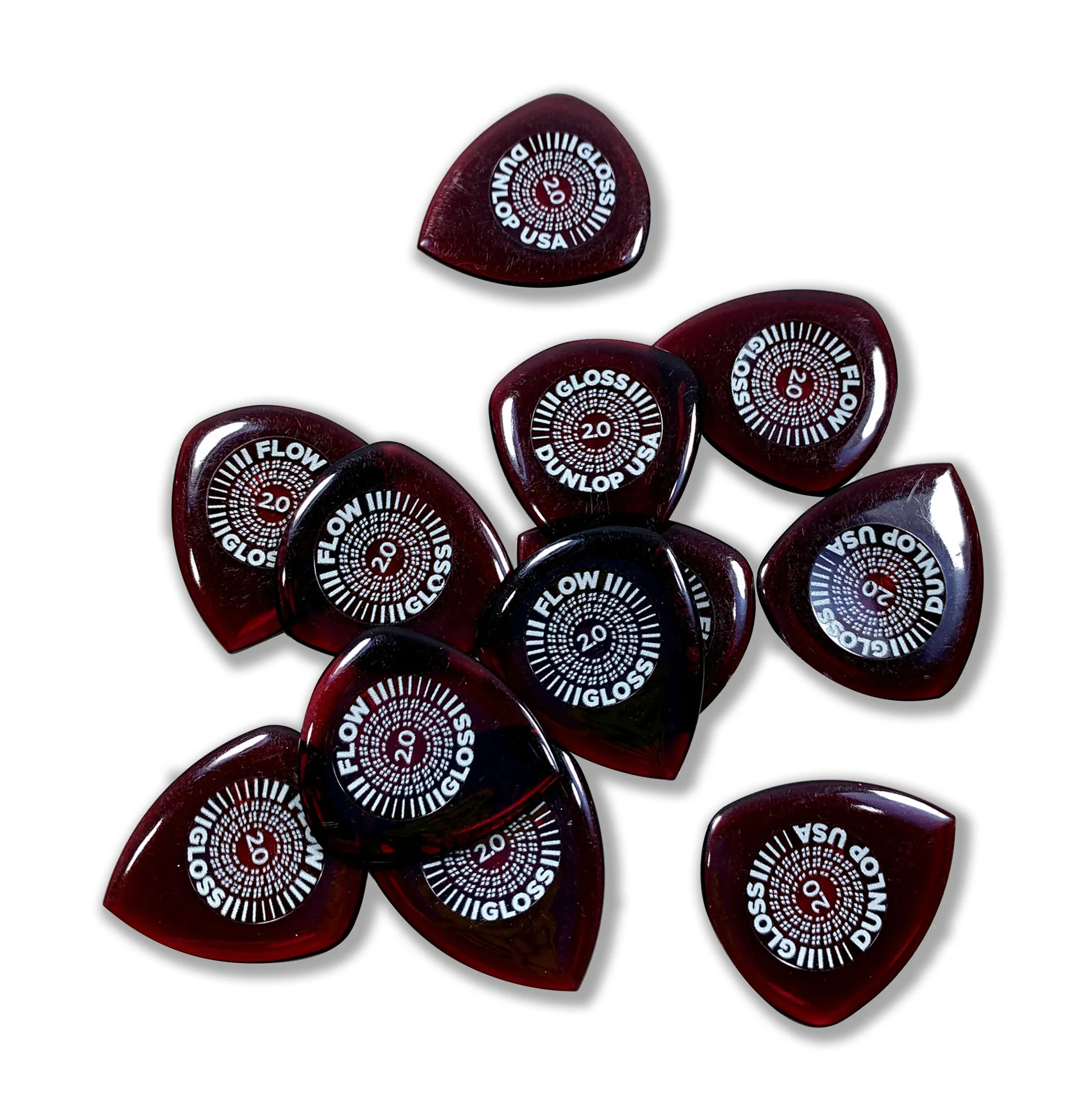 Packet of 12 Mediators Dunlop Flow Gloss 2