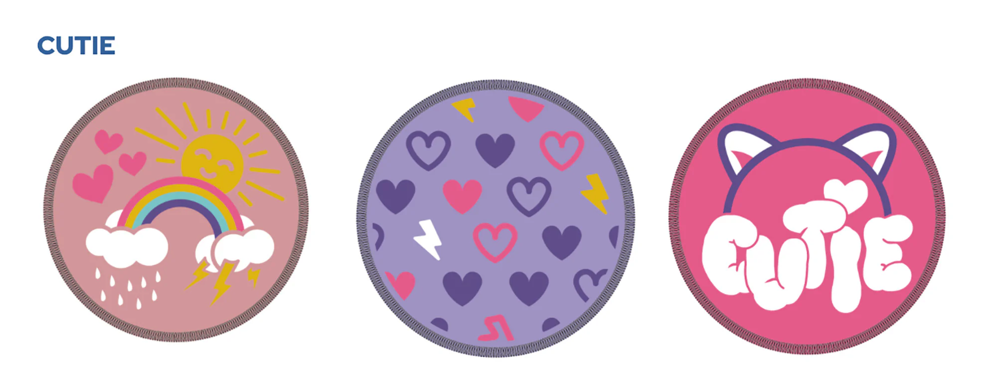 Ritter Set de 3 Badges Cutie