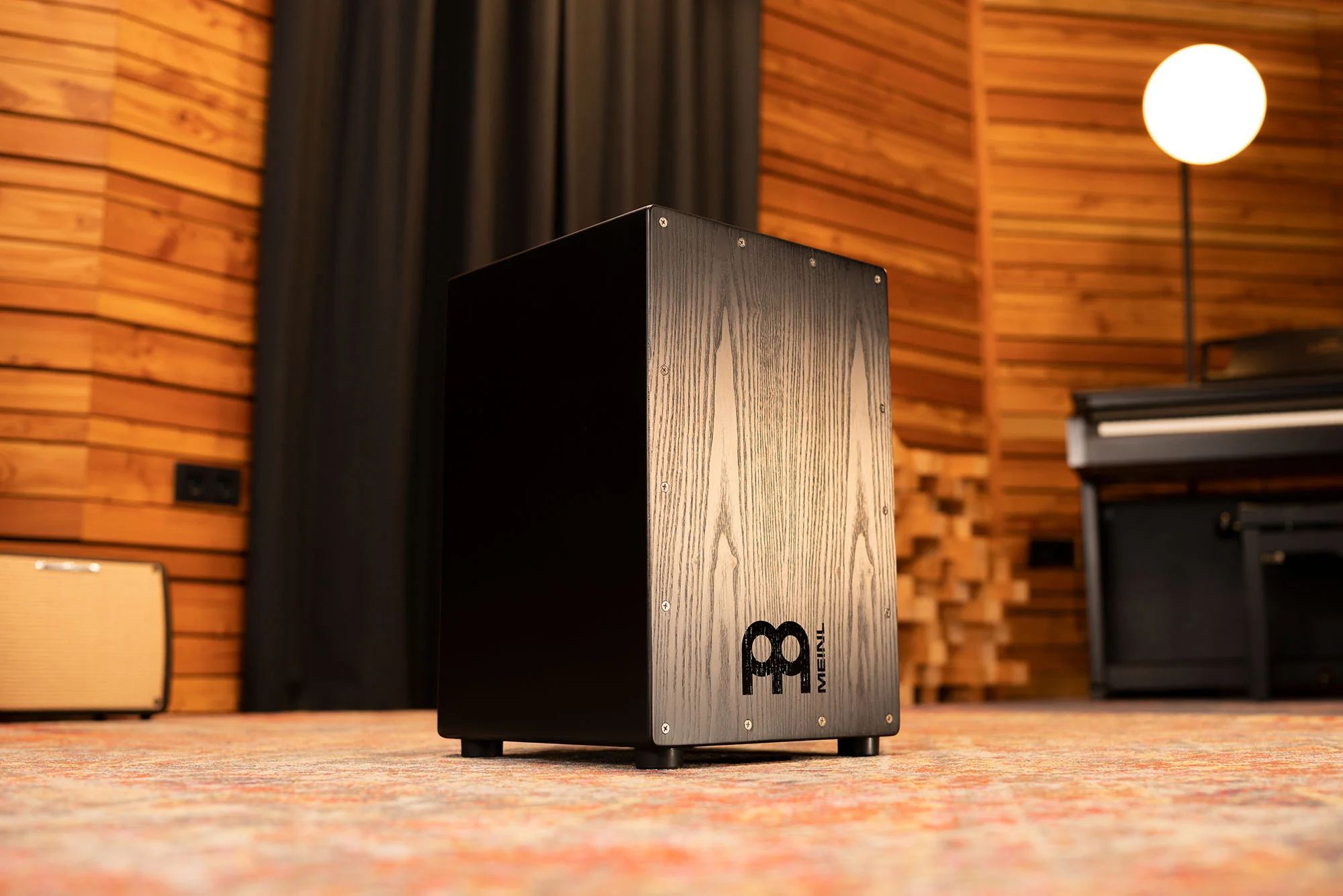 Meinl MCAJ100BK-CBF Snare Cajon Headliner Charcoal - Image 6