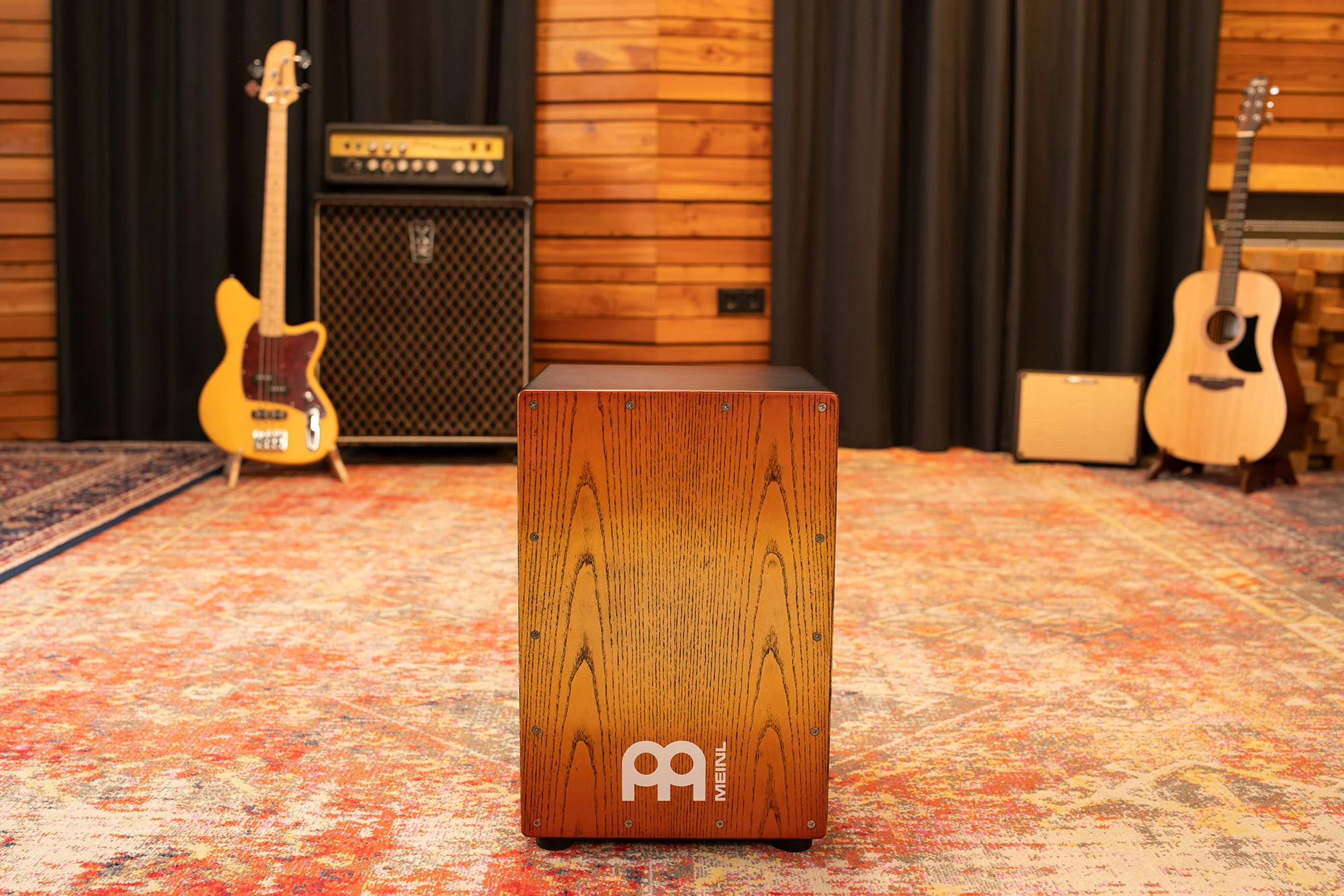 Meinl MCAJ100BK-SAF Snare Cajon Headliner Fambre - Image 7