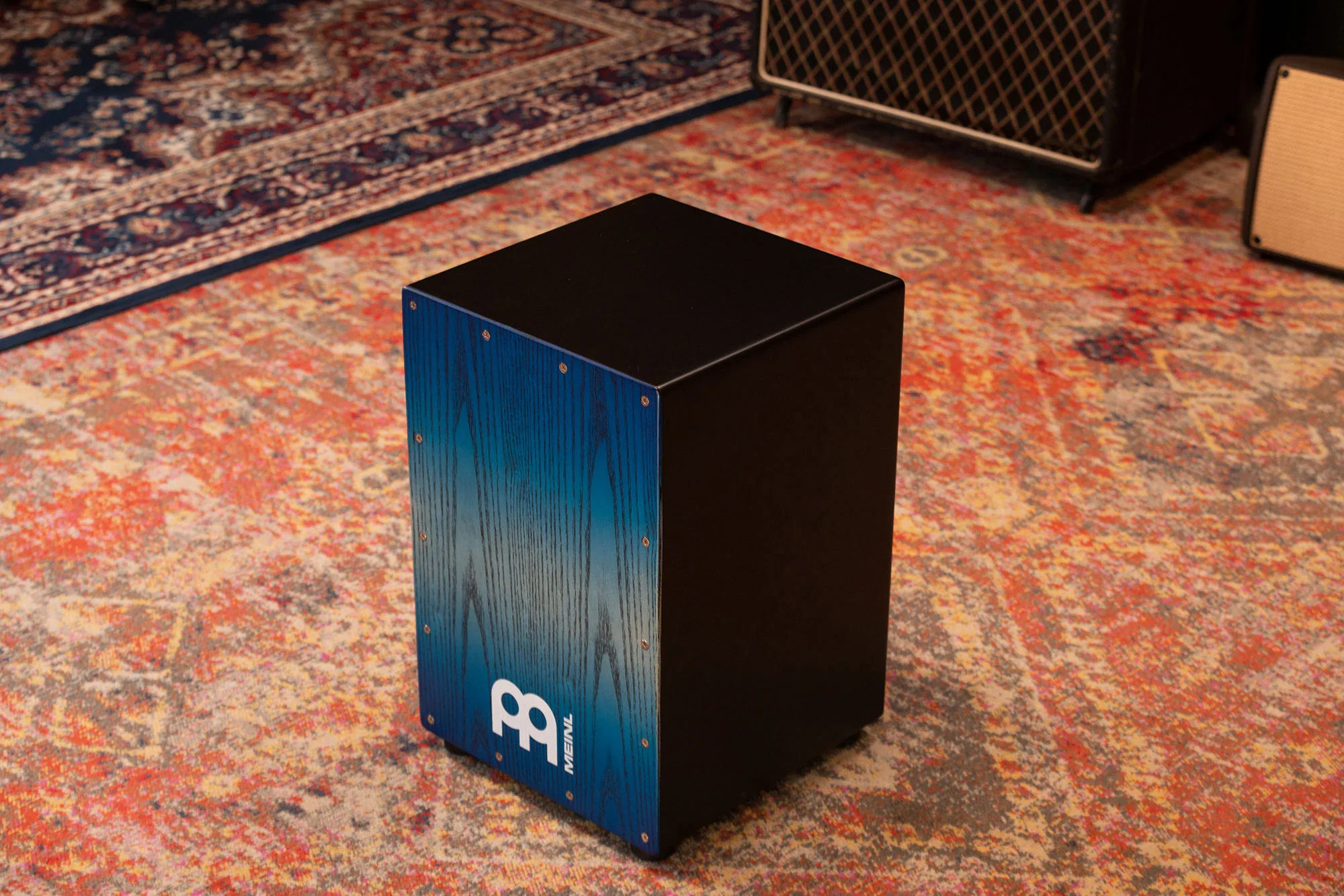 Meinl MCAJ100BK-PBF Snare Cajon Headliner Pacific Blue - Image 8