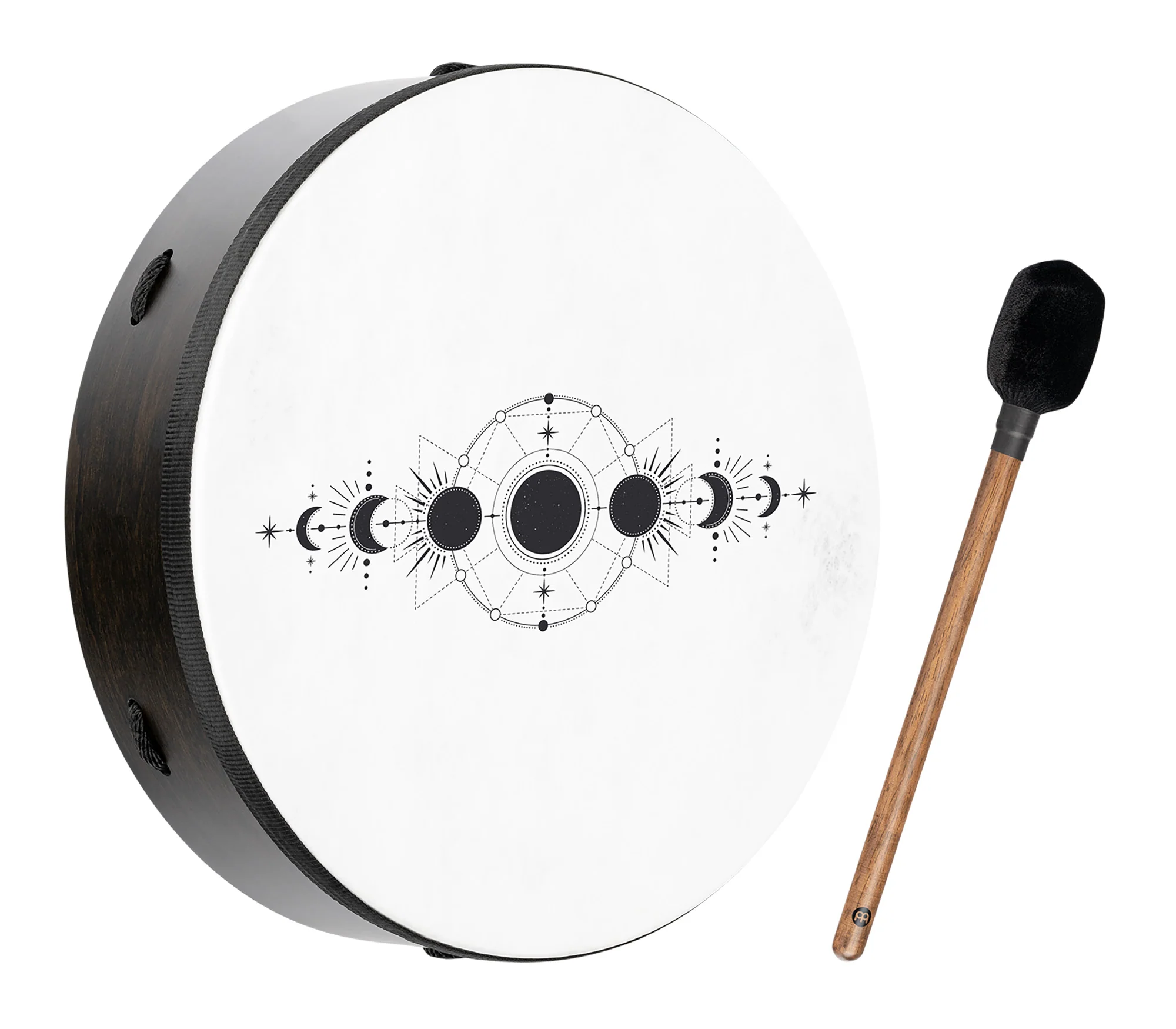 Sonic Energy RD14DWB-SH Energy Ritual Drum 14" Moon Phases - Image 2