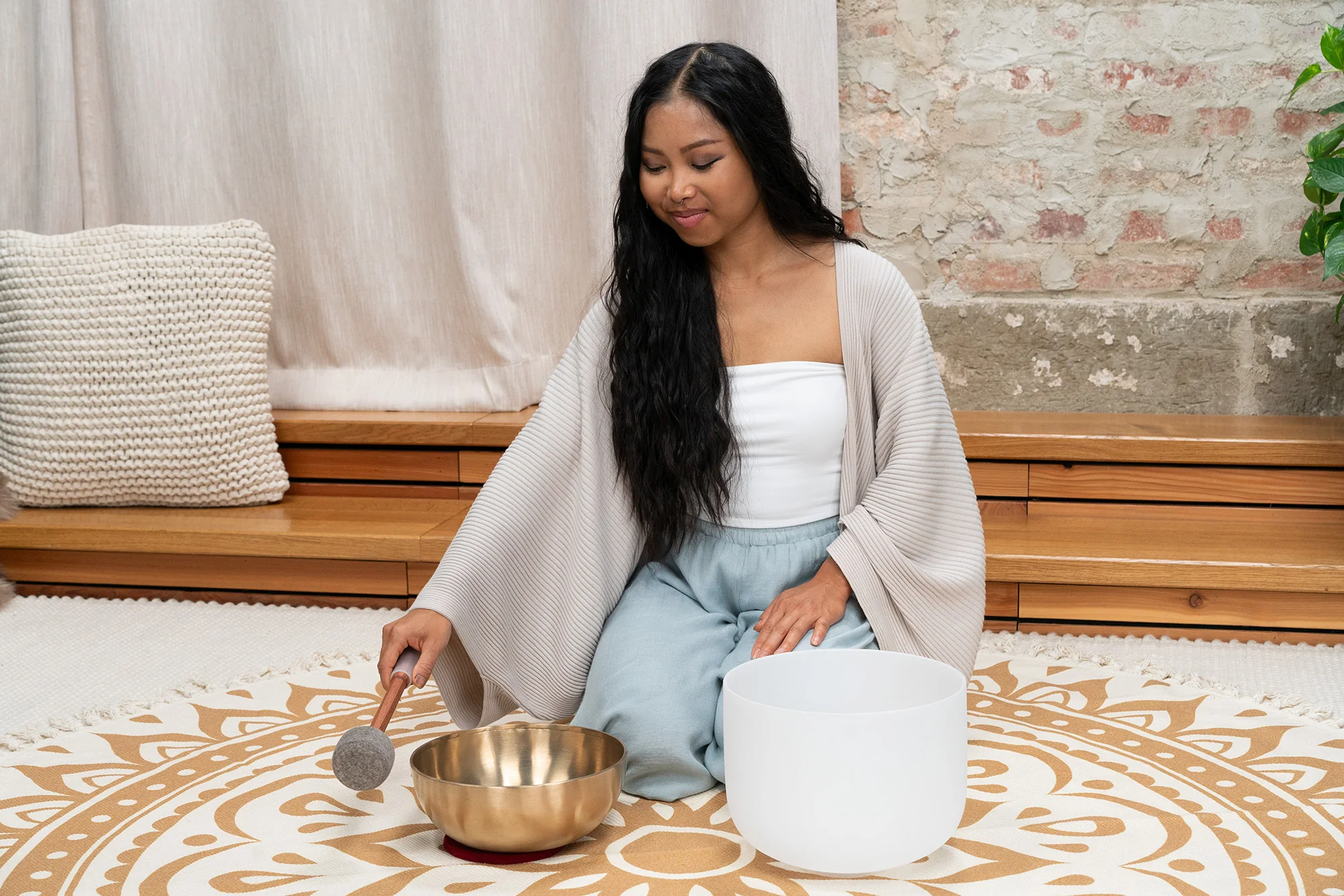 Sonic Energy SB-PDM-FS-M Energy Mailloche Singing Bowl Med - Image 2