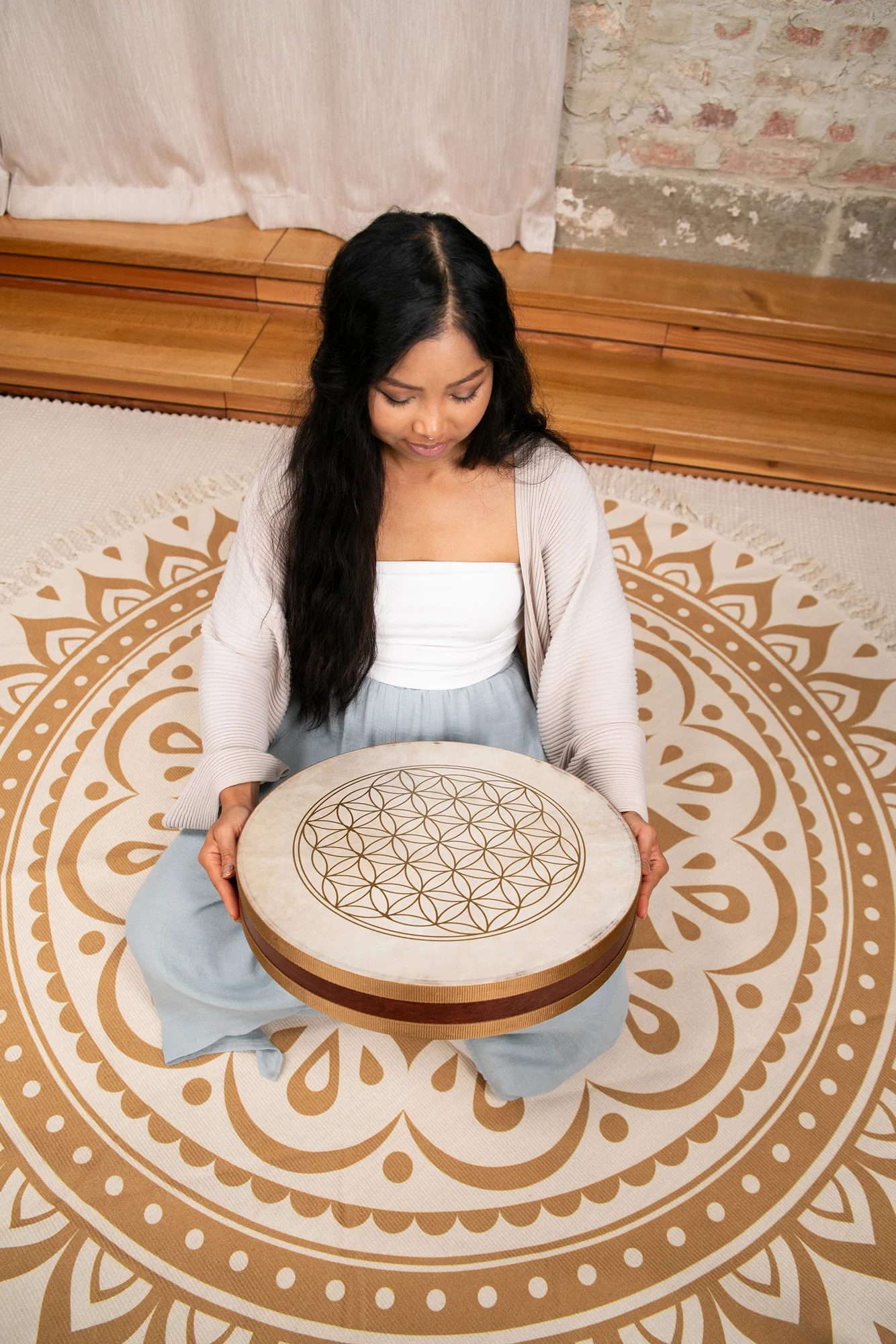 Sonic Energy WD16FOL Energy Wave Drum 16" Flower Of Life - Image 4