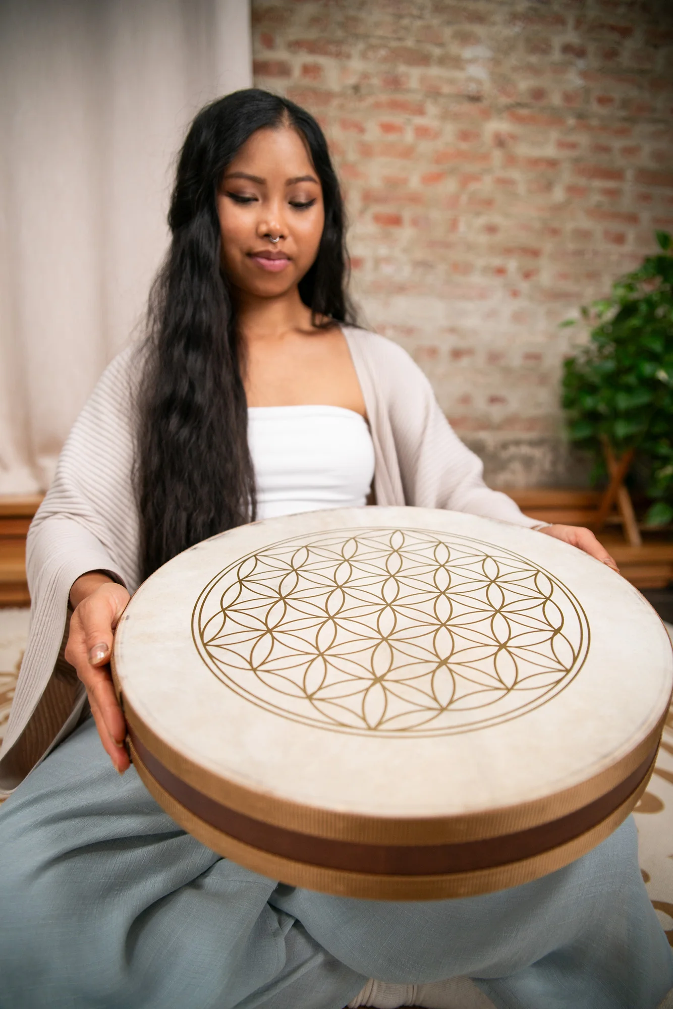 Sonic Energy WD16FOL Energy Wave Drum 16" Flower Of Life - Image 5