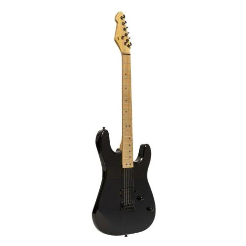 Stagg SEM-ONE H BK electric guitar, black Stratocaster style.