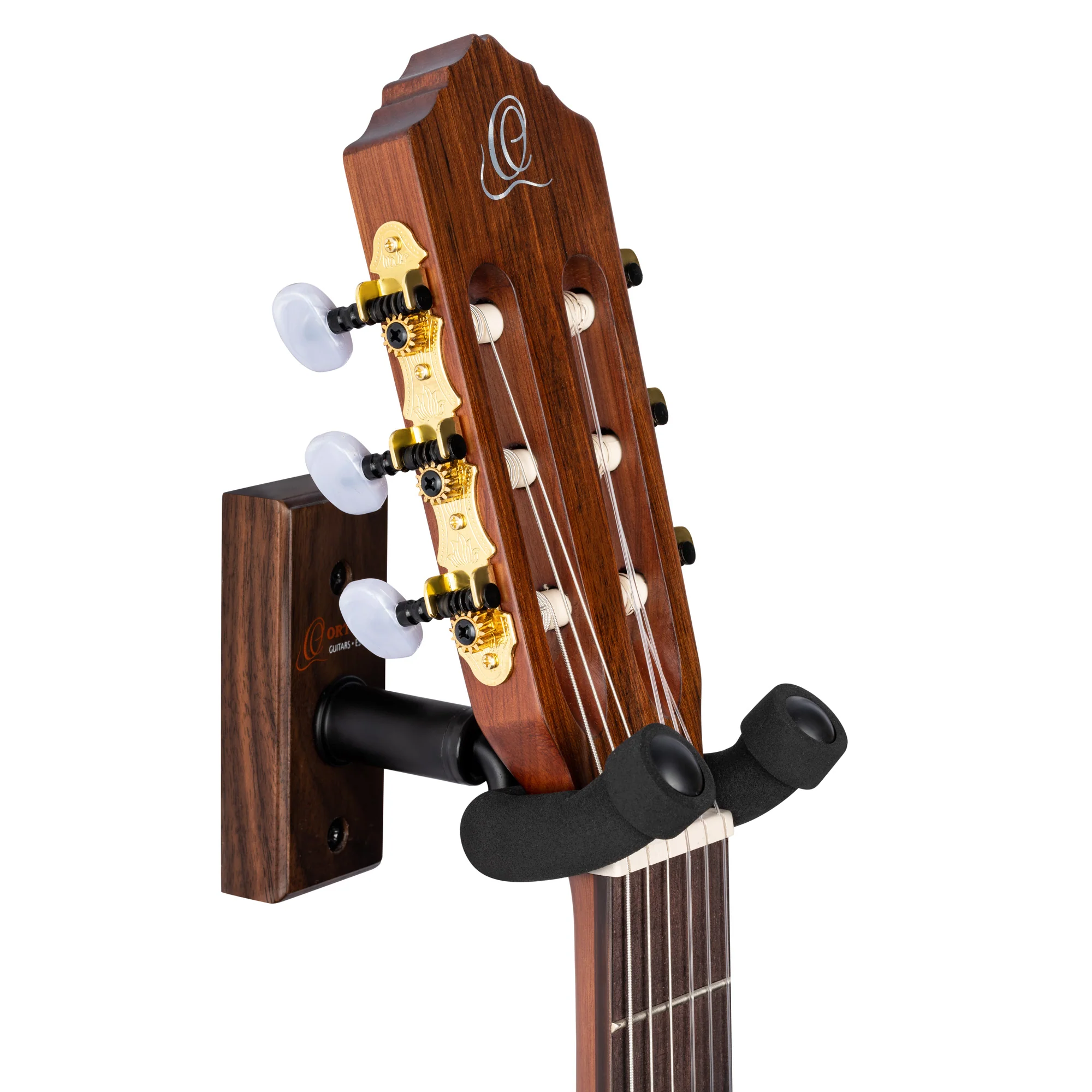 Ortega Wall-Mounted Guitar Stand Walnut - Image 3