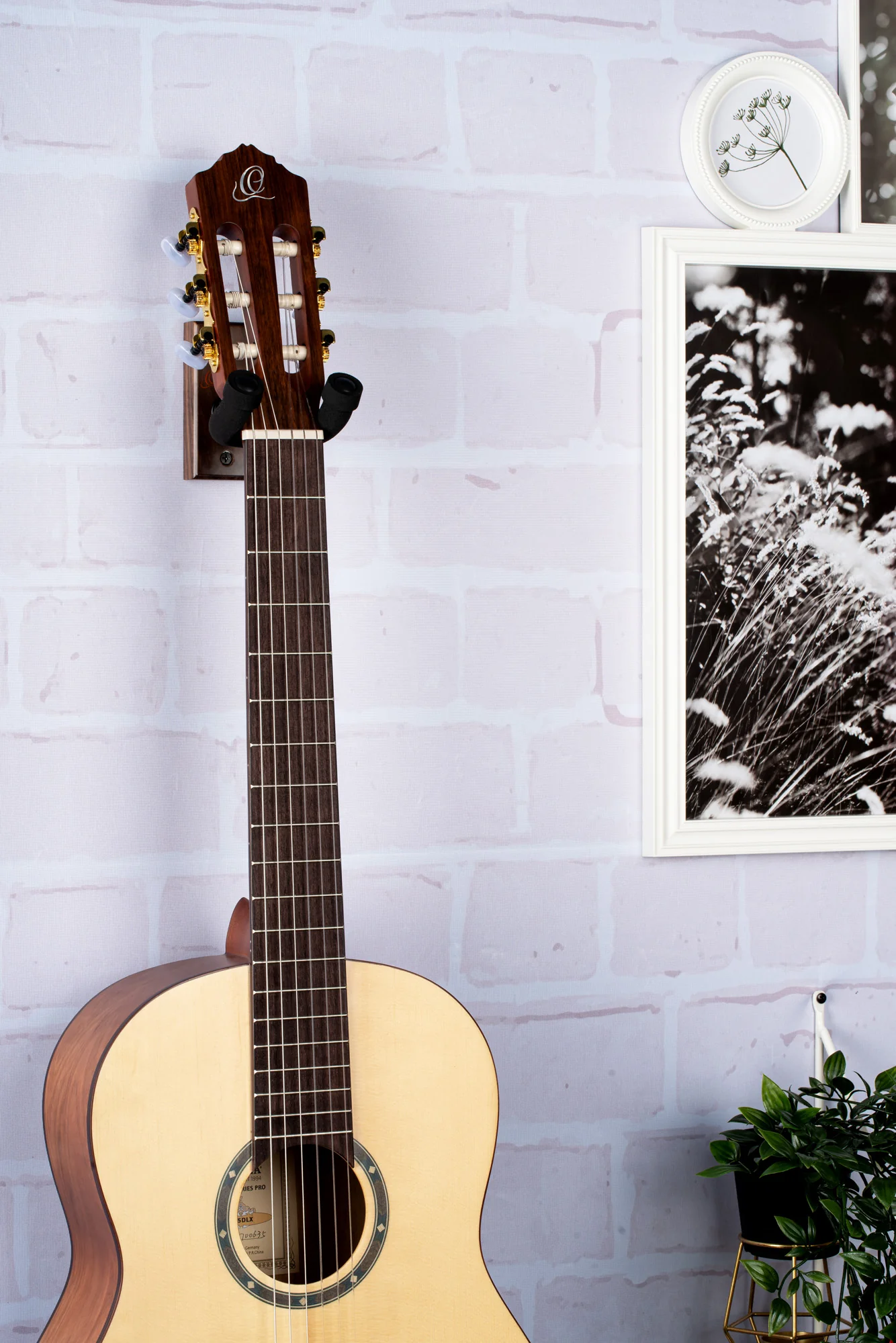 Ortega Wall-Mounted Guitar Stand Walnut - Image 5
