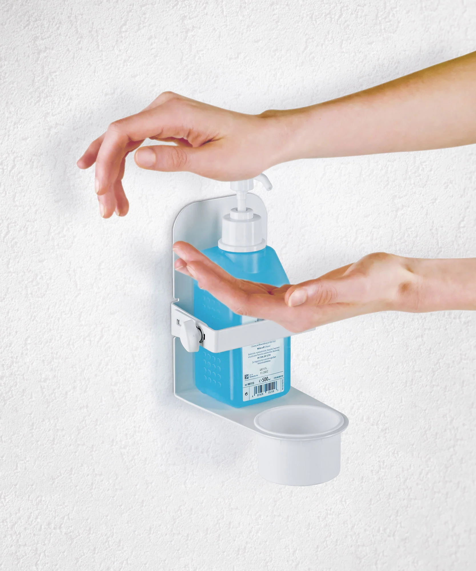 WALL MOUNT FOR DISINFECTANT GEL KM - Image 3