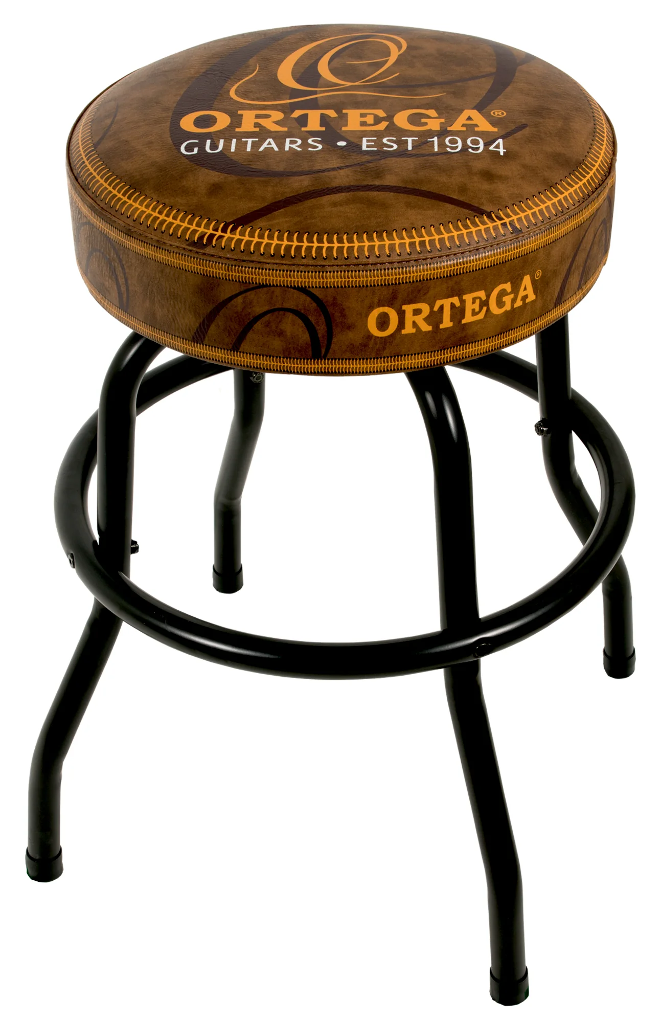 Ortega 24" Stool, Black and Brown