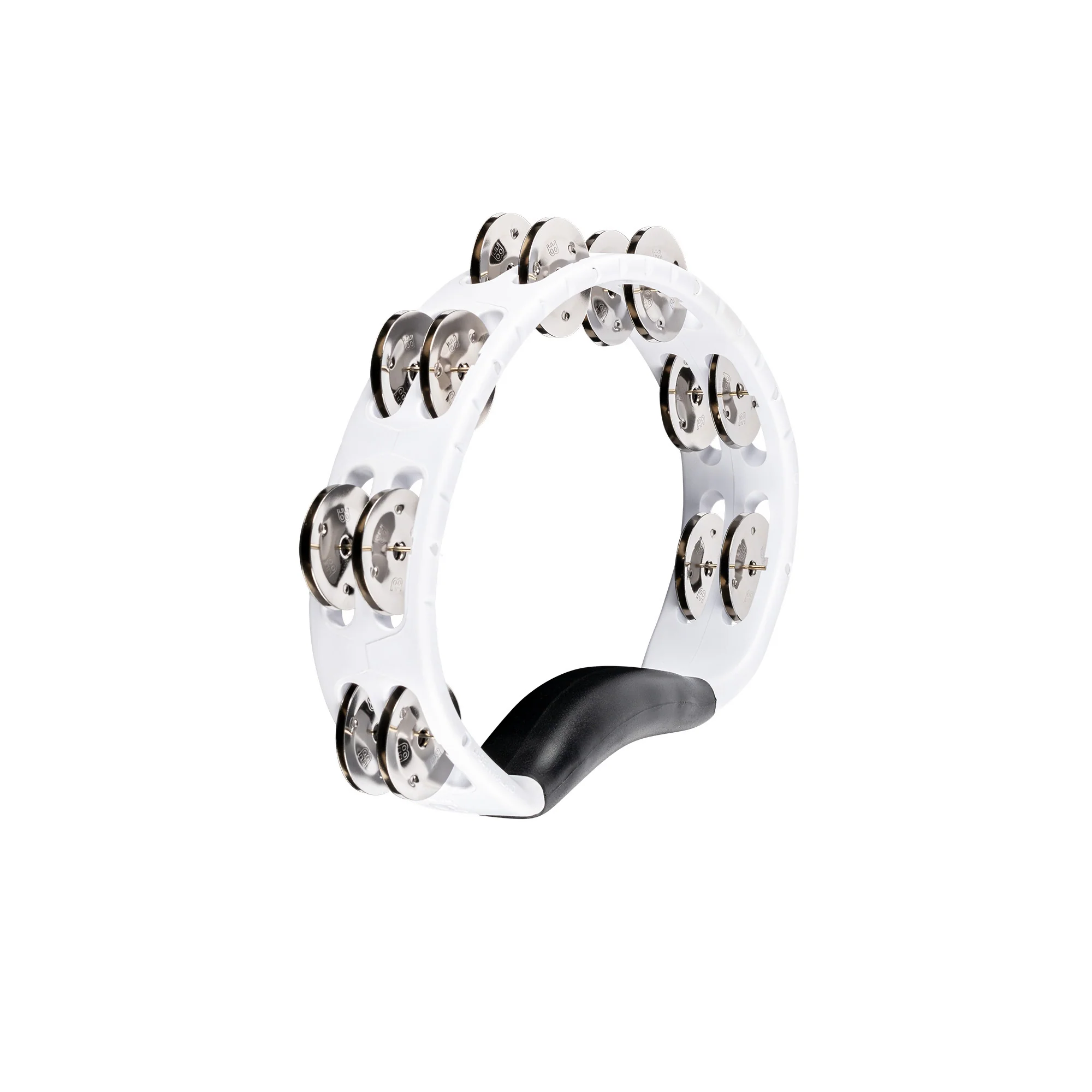 Meinl HTMT1WH ABS Half-Moon Tambourine, White