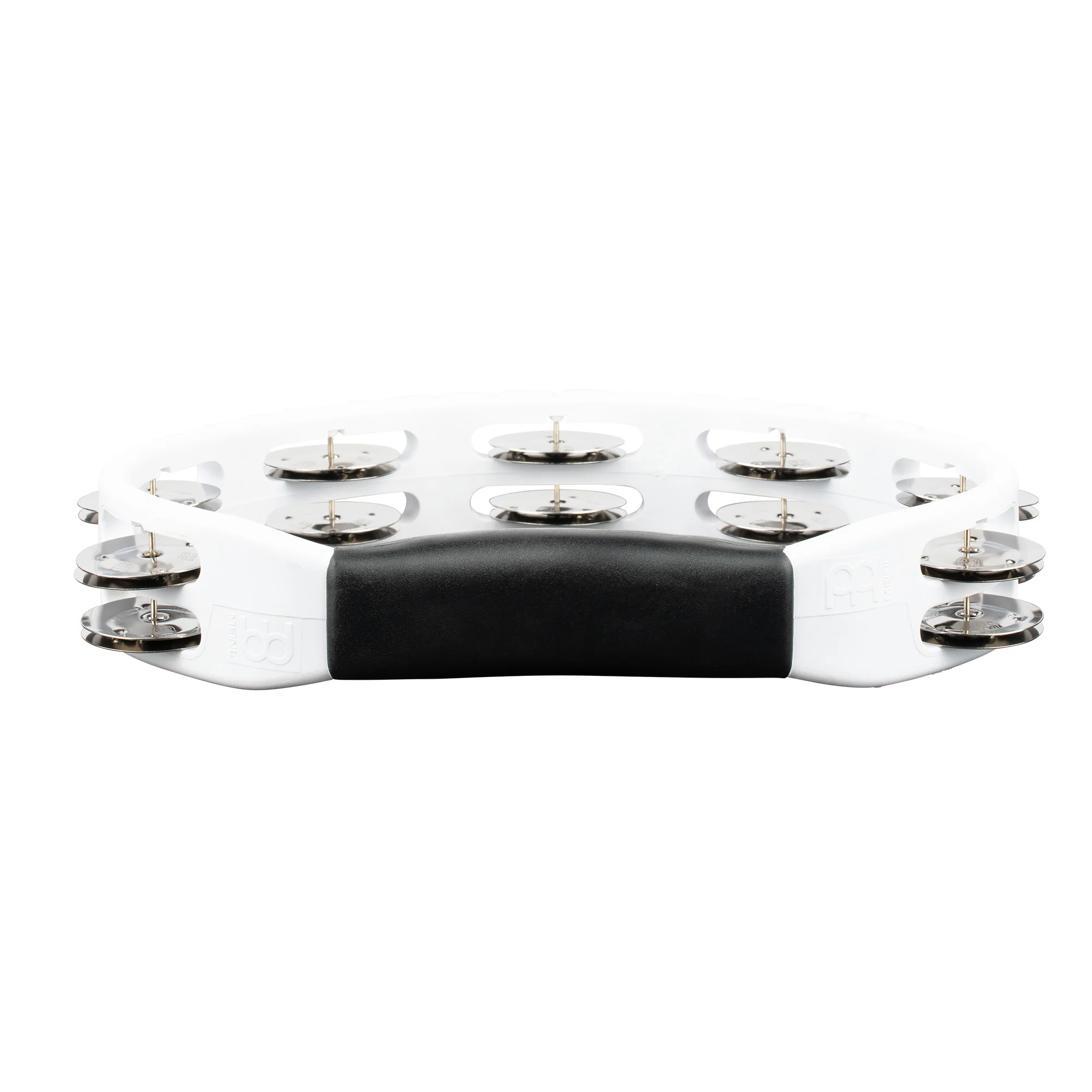 Meinl HTMT1WH ABS Half-Moon Tambourine, White - Image 3
