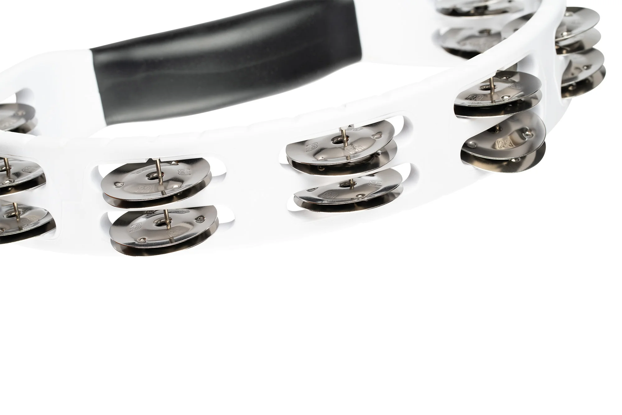 Meinl HTMT1WH ABS Half-Moon Tambourine, White - Image 4