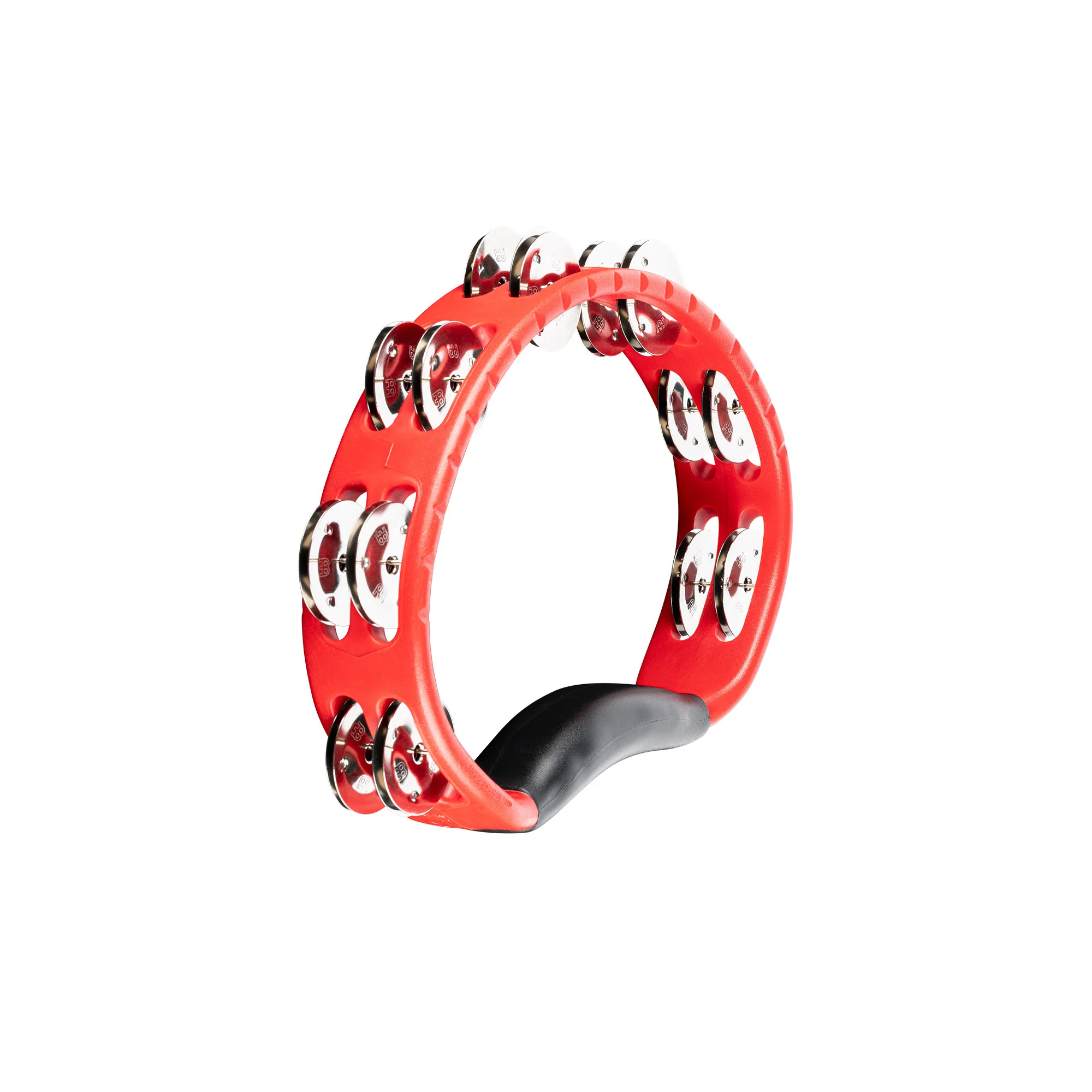 Meinl HTMT1R ABS Half-Moon Tambourine, Red