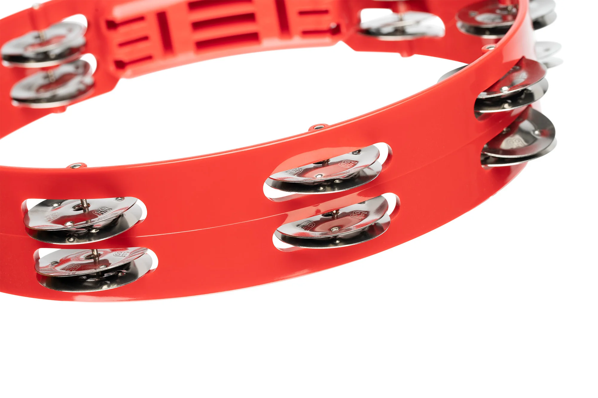 Meinl HTT10R ABS Tambourine, Red, 25cm, 1R Cymb - Image 5