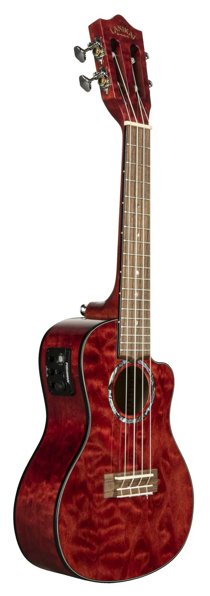Lanikai Concert Ukulele Red Maple Electro - Image 3