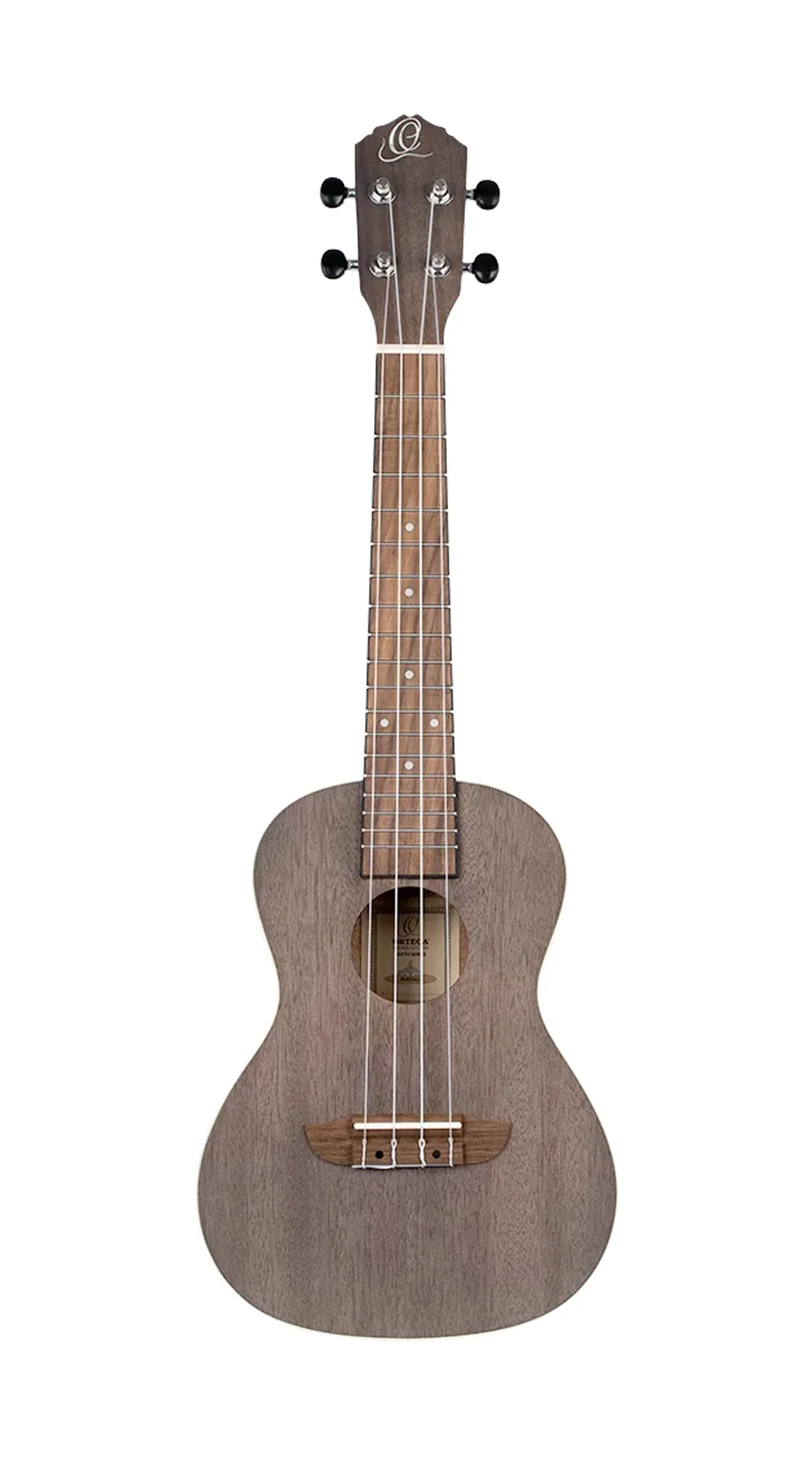 Ortega Ukulele Concert Okoume Left Handed Coal