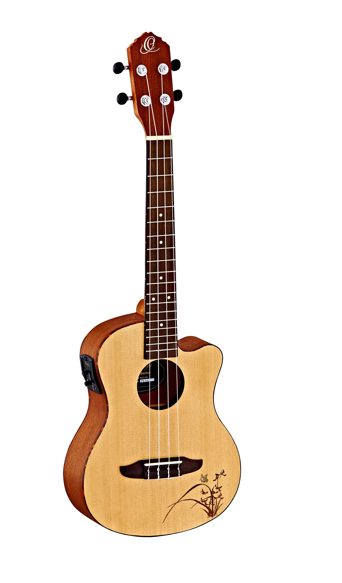 Ortega Ukulele Tenor Spruce Electro